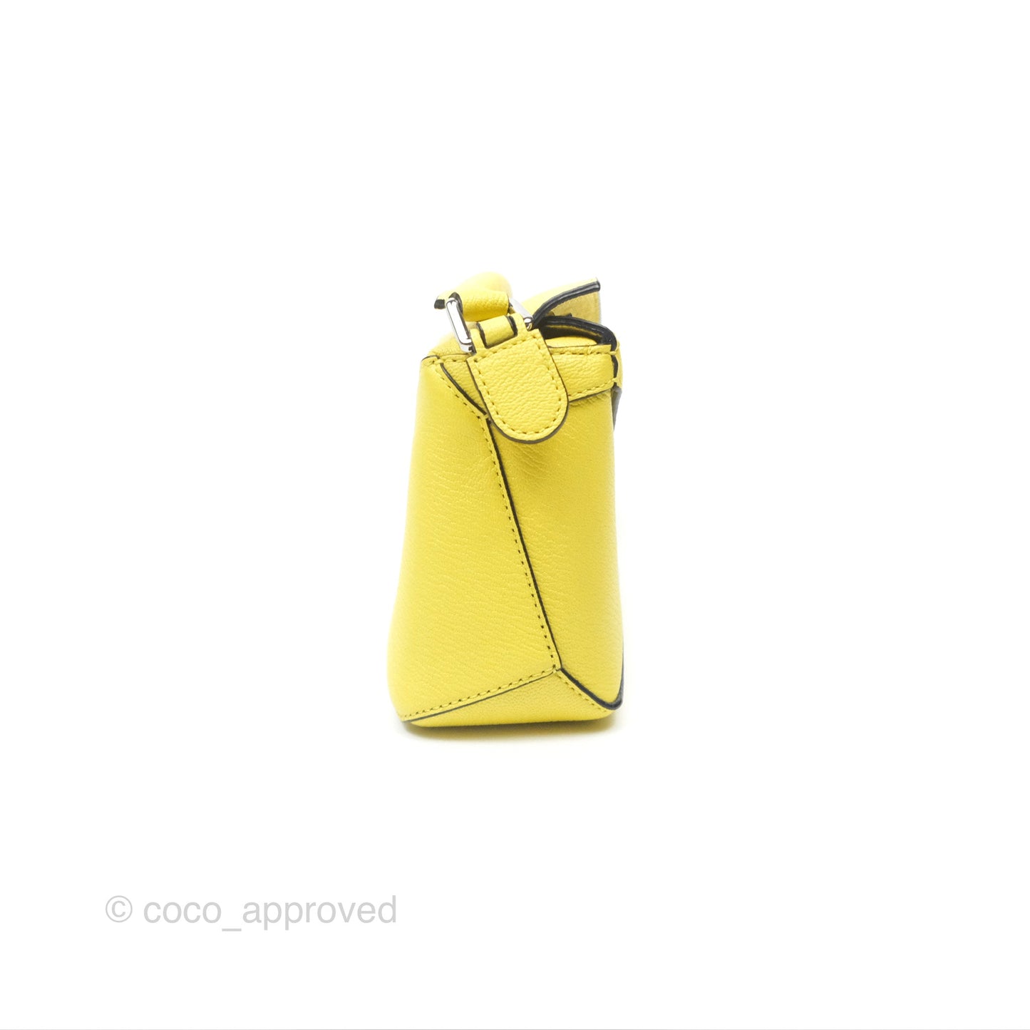 Loewe Mini Puzzle Edge Bag Yellow Calfskin