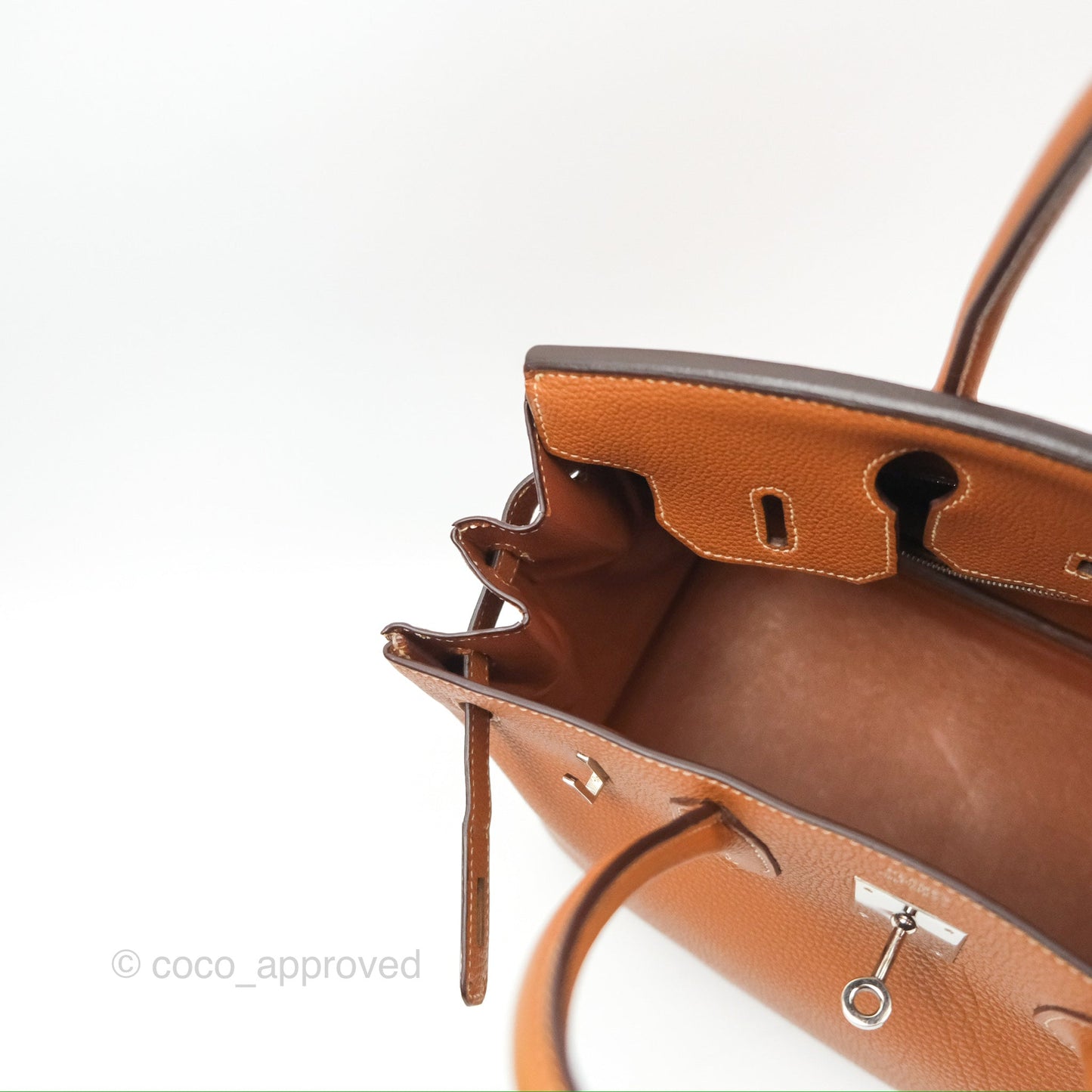 Hermès Birkin 30 Retourne Gold Clemence Palladium Hardware