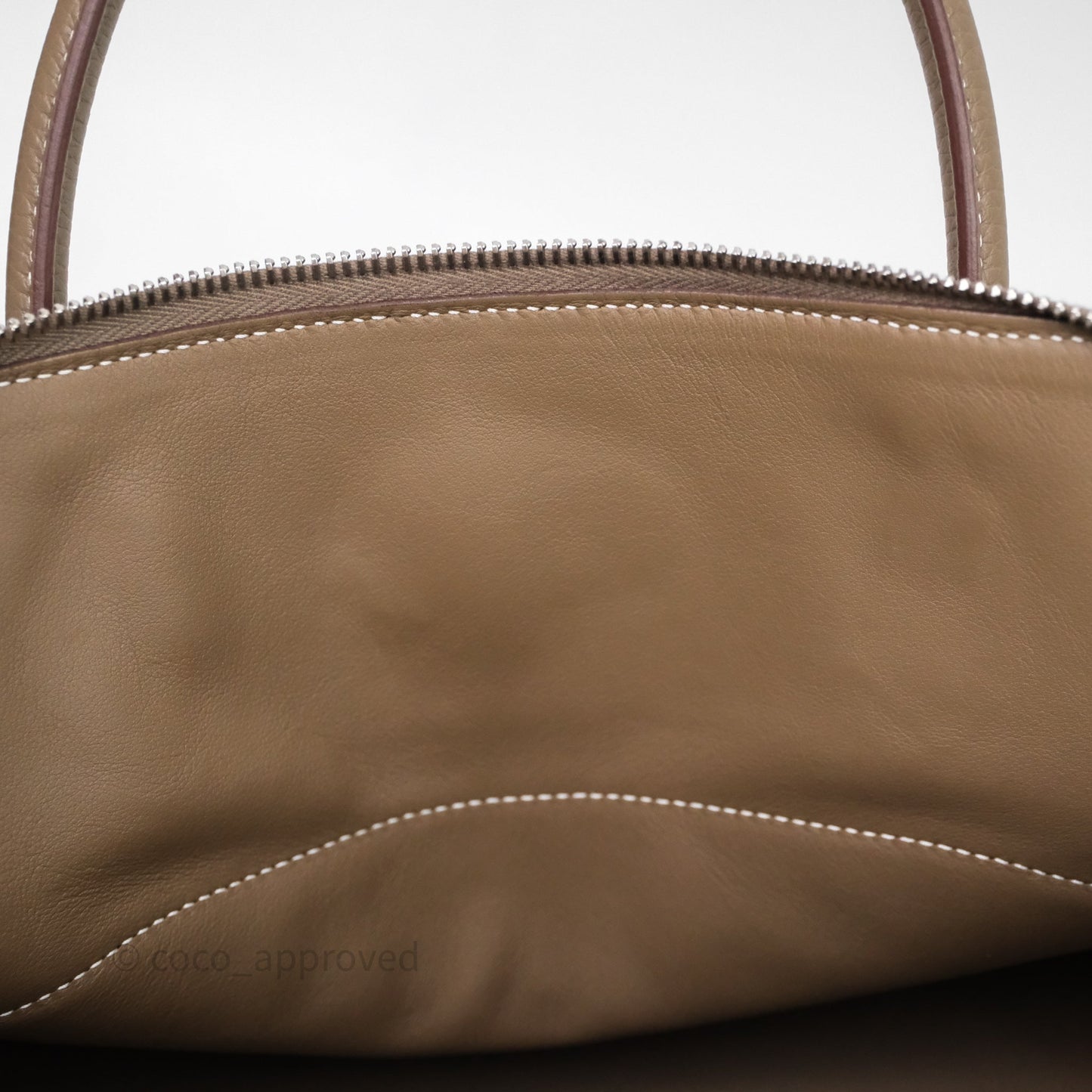 Hermès Bolide 31 Etoupe Evercolor Clemence Palladium Hardware