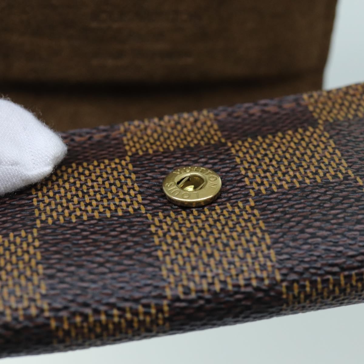 LOUIS VUITTON Damier Ebene Cuff Case Cuffs M30964 LV 70816