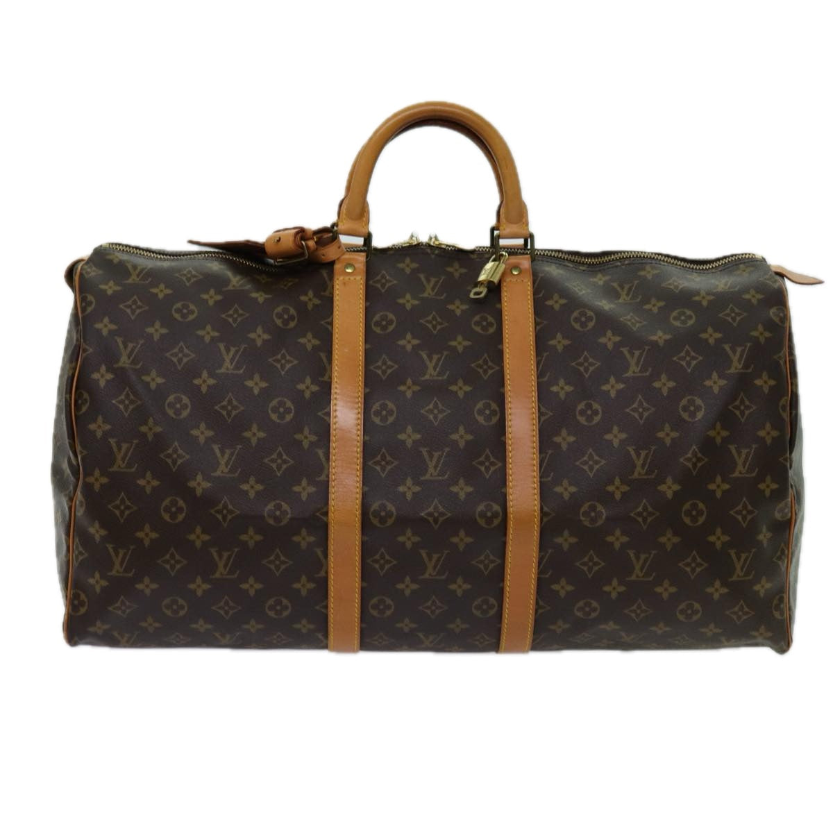 LOUIS VUITTON Monogram Keepall 55 Boston Bag M41424 LV 70835
