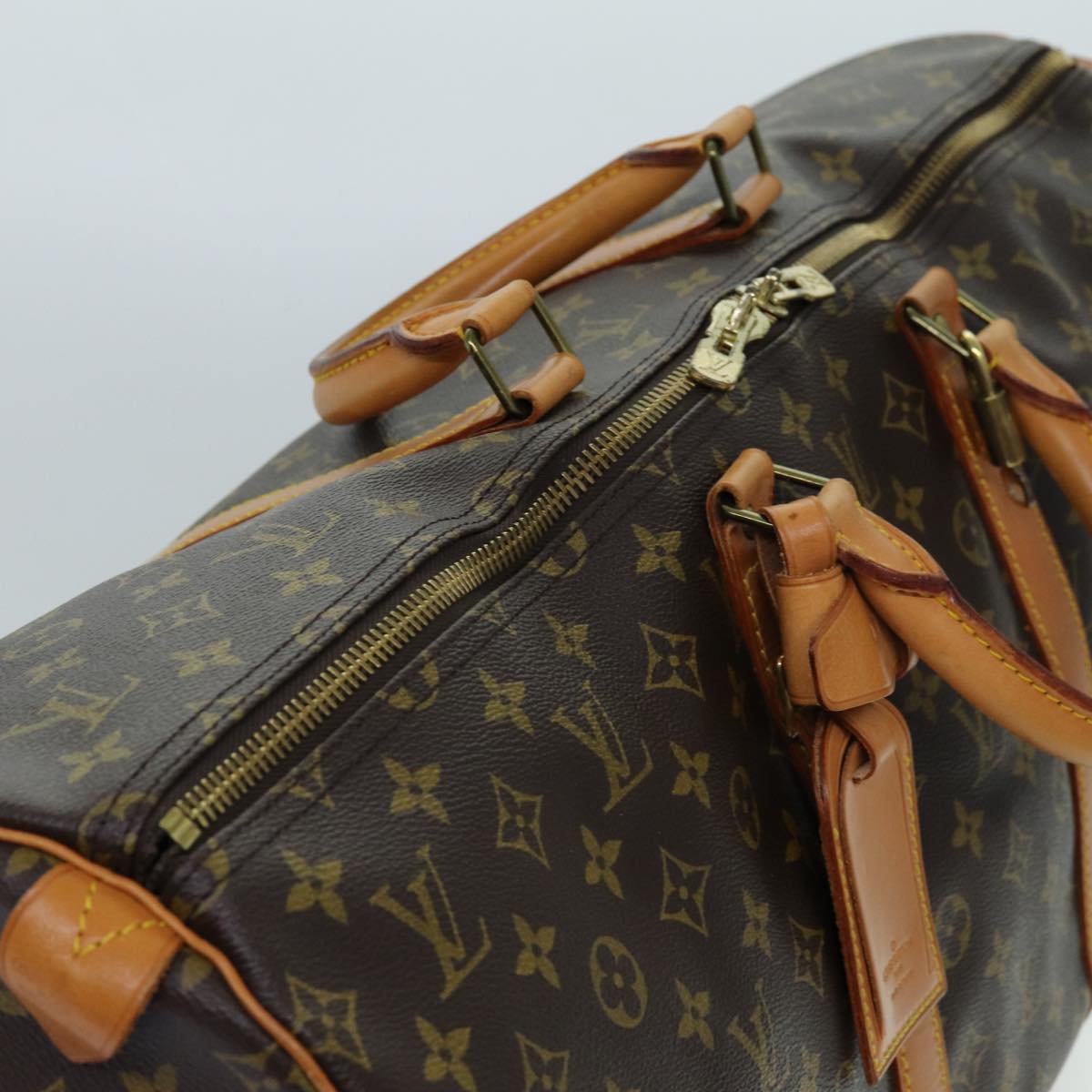 LOUIS VUITTON Monogram Keepall 55 Boston Bag M41424 LV 70835