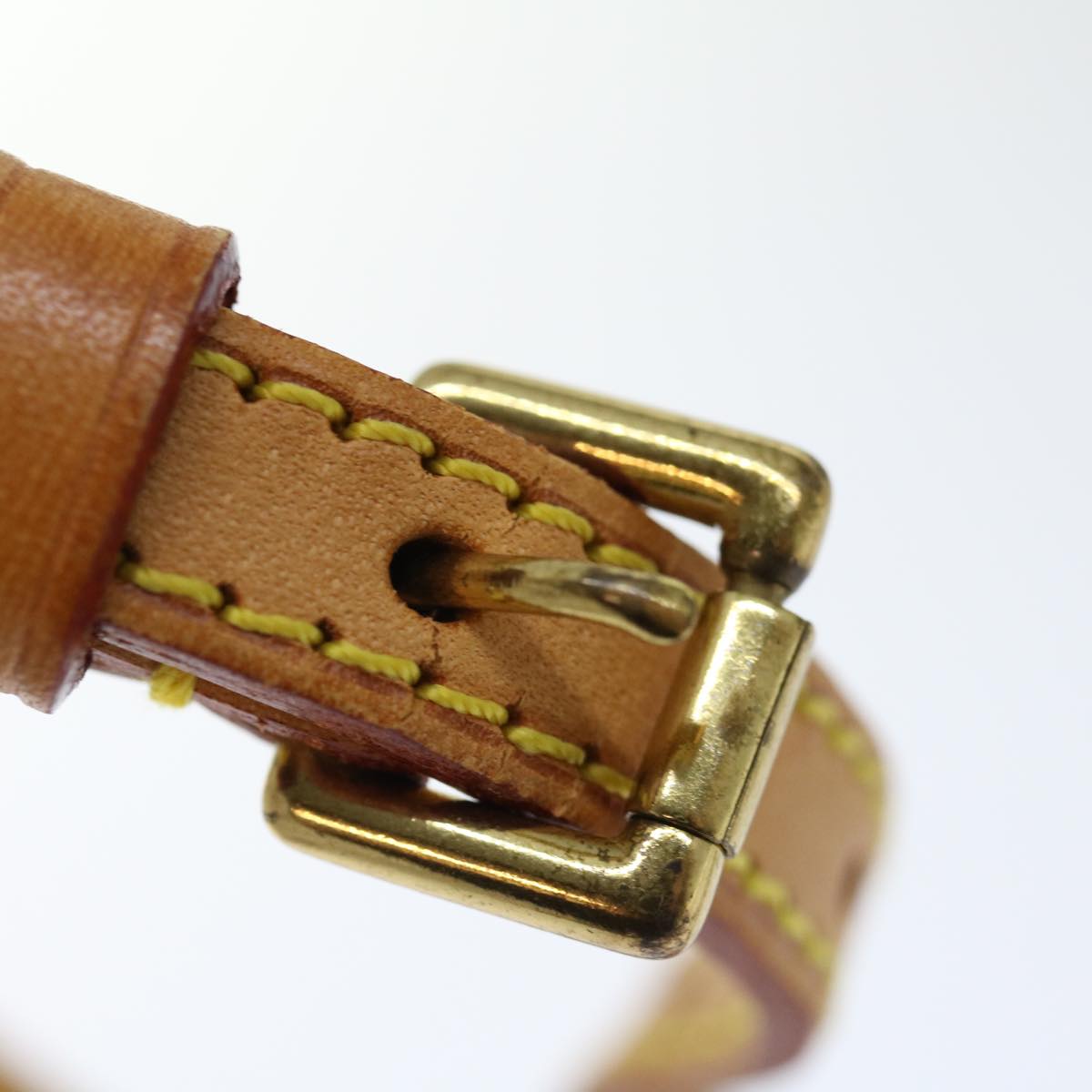 LOUIS VUITTON Adjustable Shoulder Strap Leather 40.2""-47.2"" Beige 70844