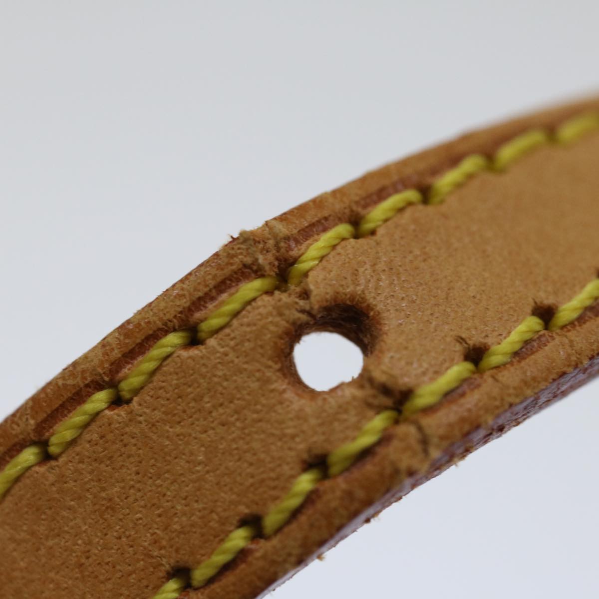 LOUIS VUITTON Adjustable Shoulder Strap Leather 40.2""-47.2"" Beige 70844