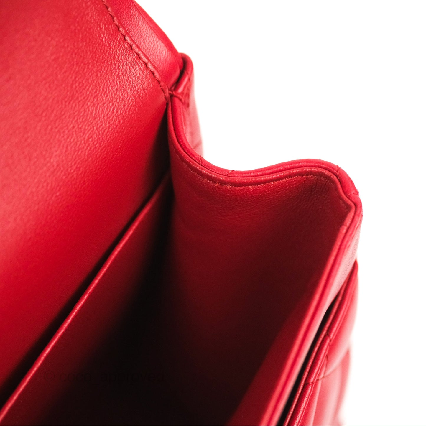 Chanel Jumbo Double Flap Red Lambskin Silver Hardware⁣⁣
