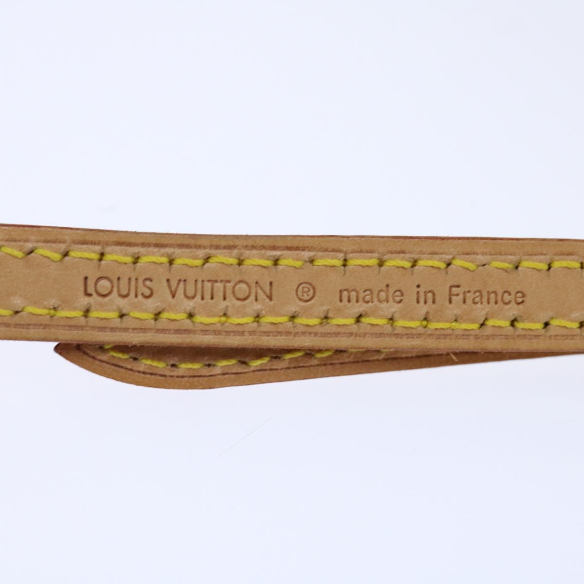 LOUIS VUITTON Adjustable Shoulder Strap Leather 40.2""-47.2"" Beige 70856