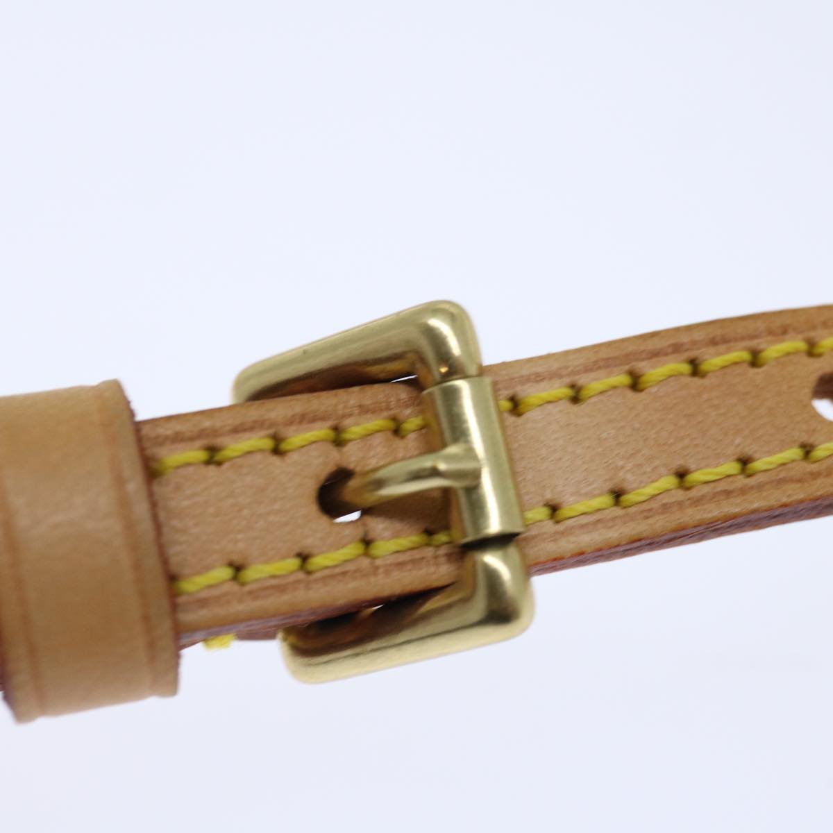 LOUIS VUITTON Adjustable Shoulder Strap Leather 40.2""-47.2"" Beige 70856