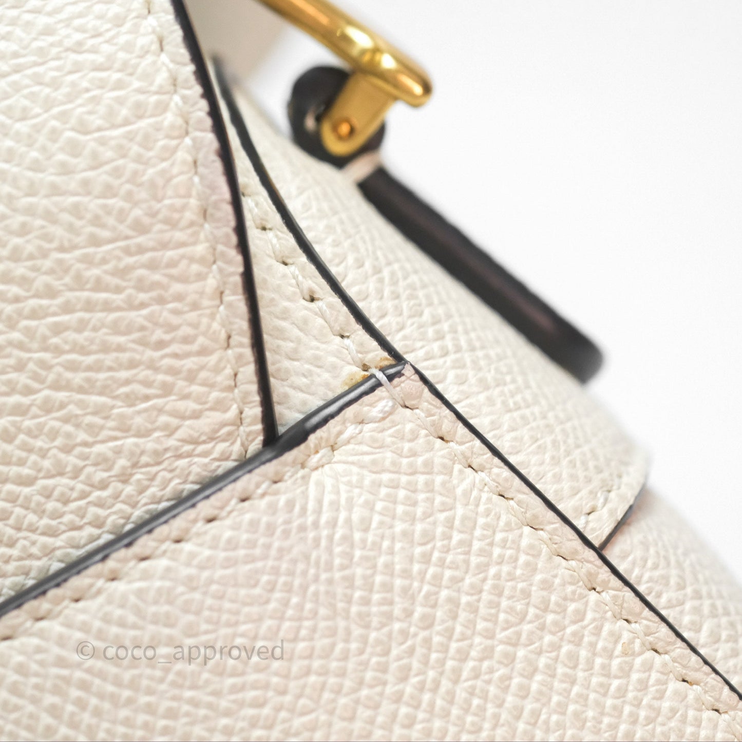 Christian Dior Mini Saddle Bag White Grained Calfskin Gold Hardware