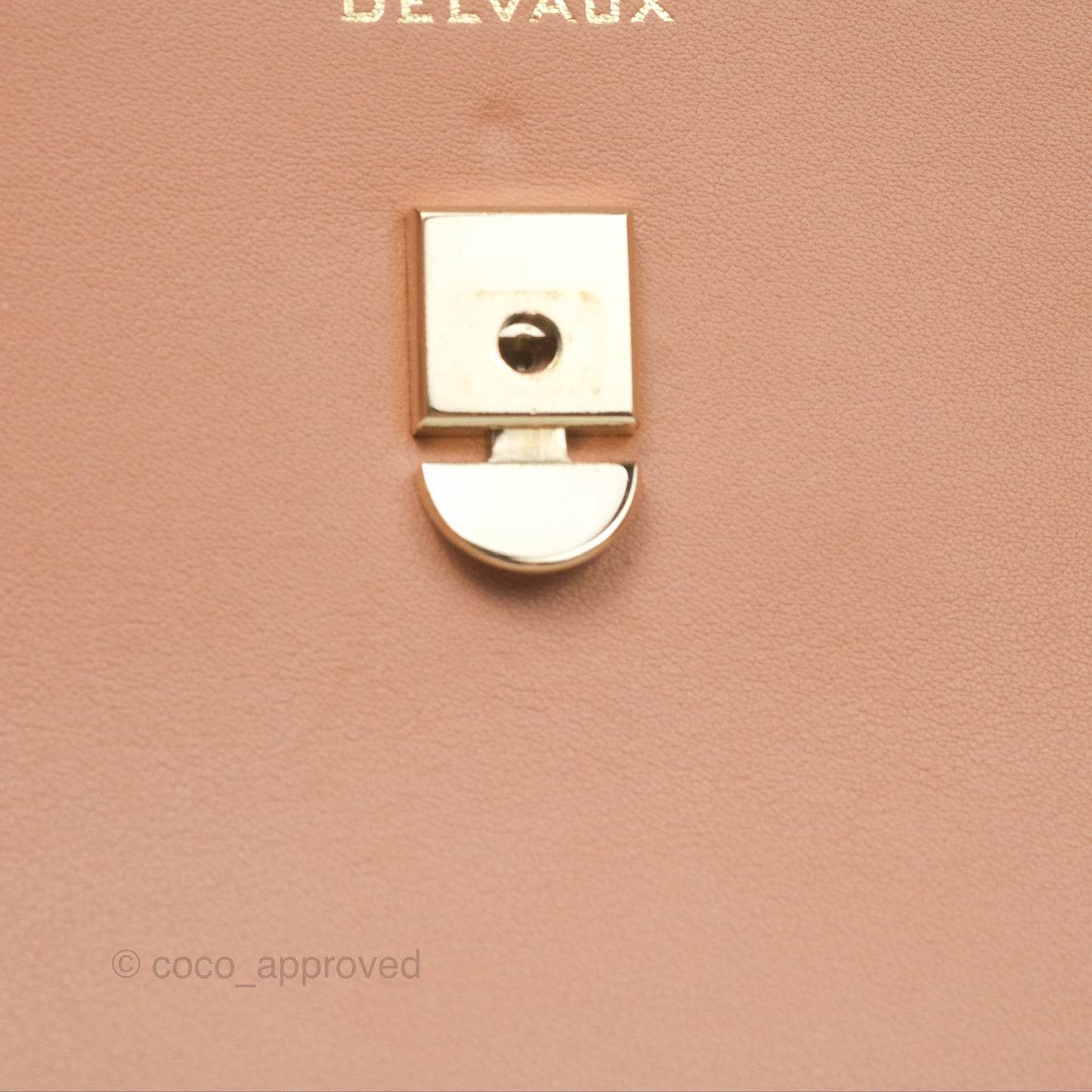 Delvaux Tempête Mini Beige Supple Calfskin Gold Hardware