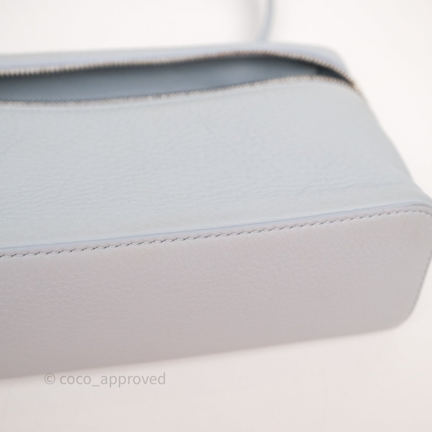 Loro Piana Extra Pocket L19 Light Blue Grained Calfskin