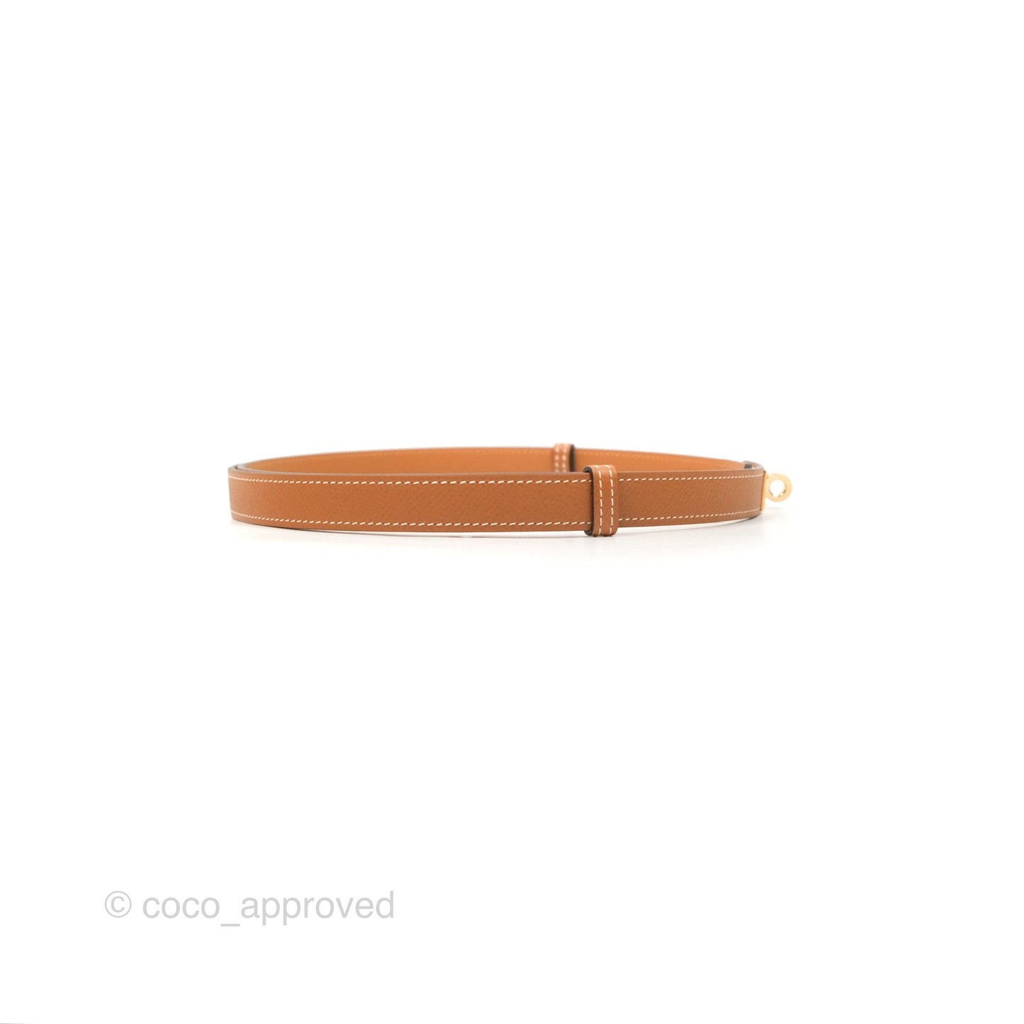 Hermès Kelly Buckle Belt Gold Epsom Rose Gold Hardware