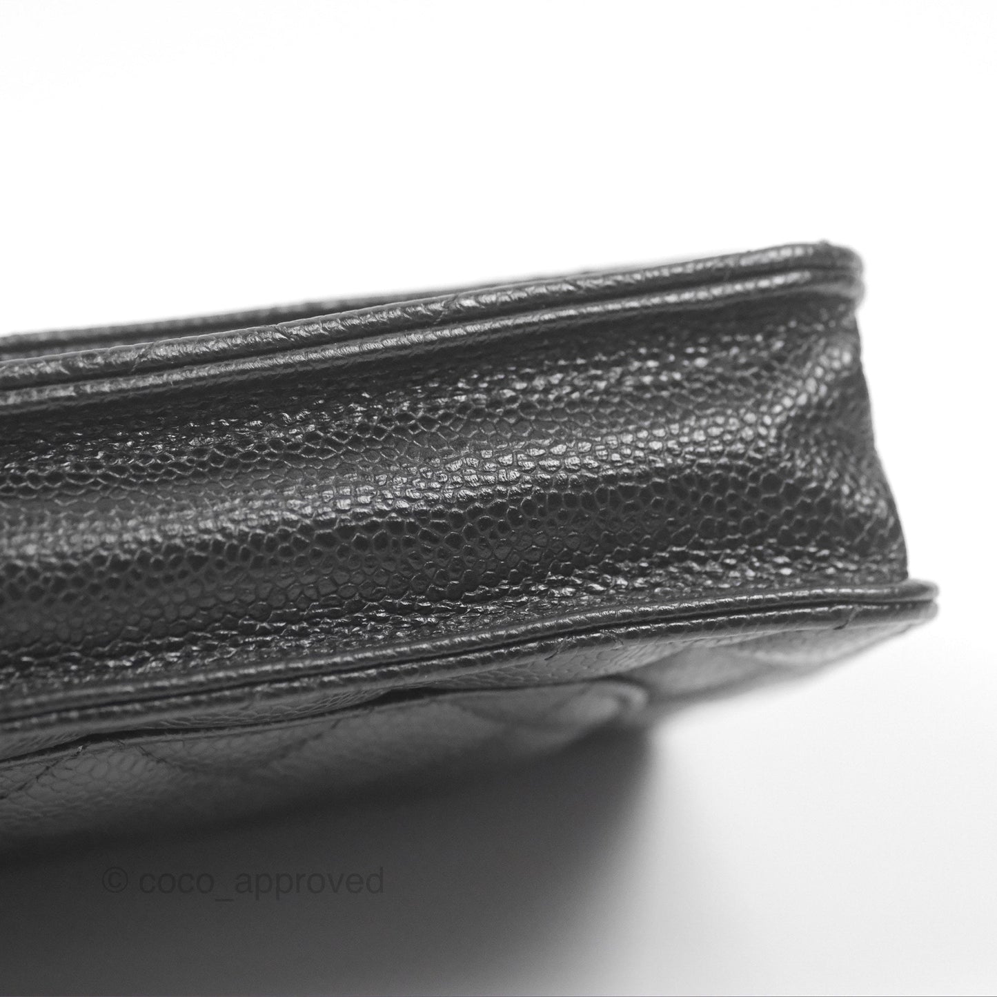 Chanel Quilted Classic WOC Black Caviar Silver Hardware