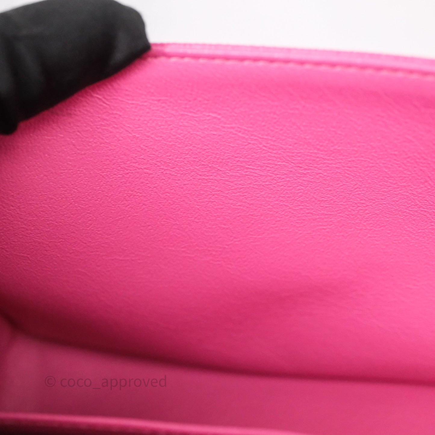 Chanel Classic M/L Medium Flap Quilted Hot Pink Caviar Gold Hardware