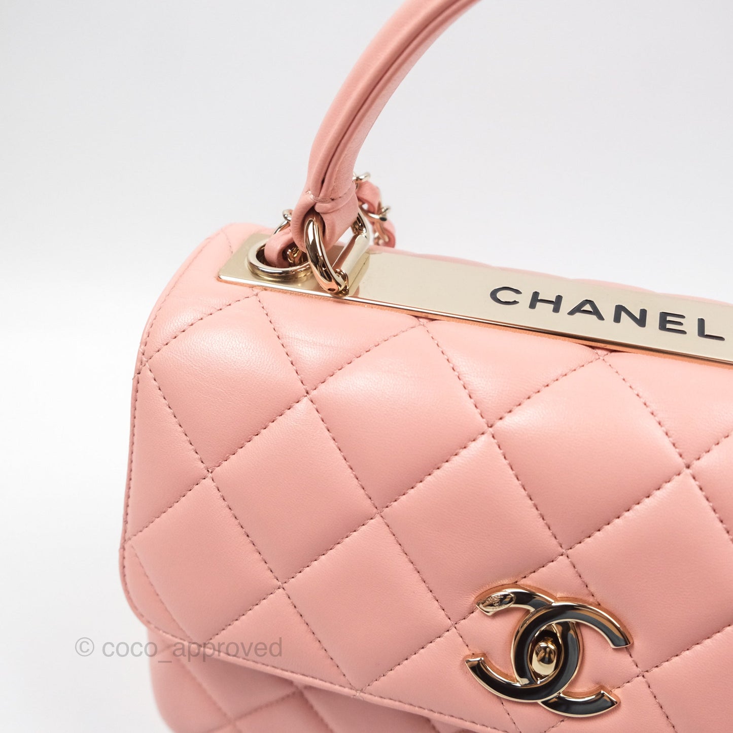 Chanel Small Trendy CC Pink Lambskin Gold Hardware