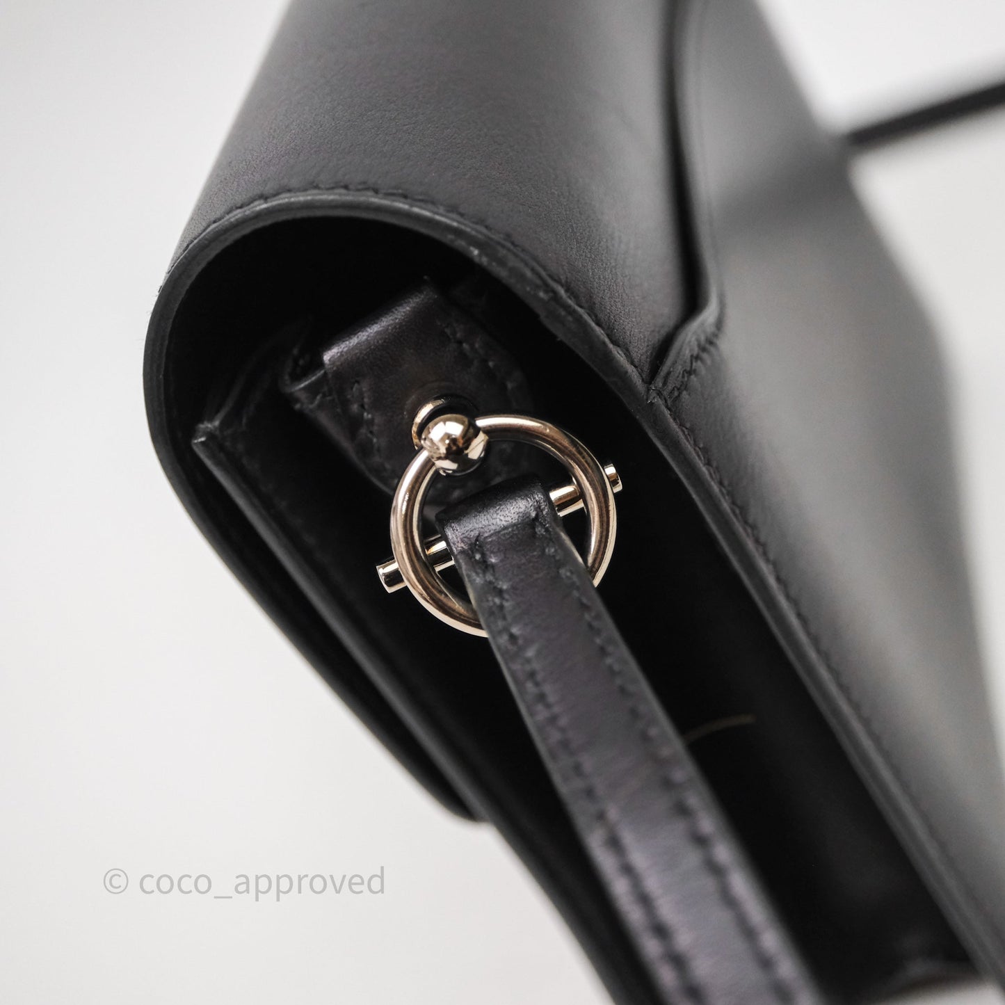Hermès Roulis Mini 18 Black Noir 89 Palladium Hardware