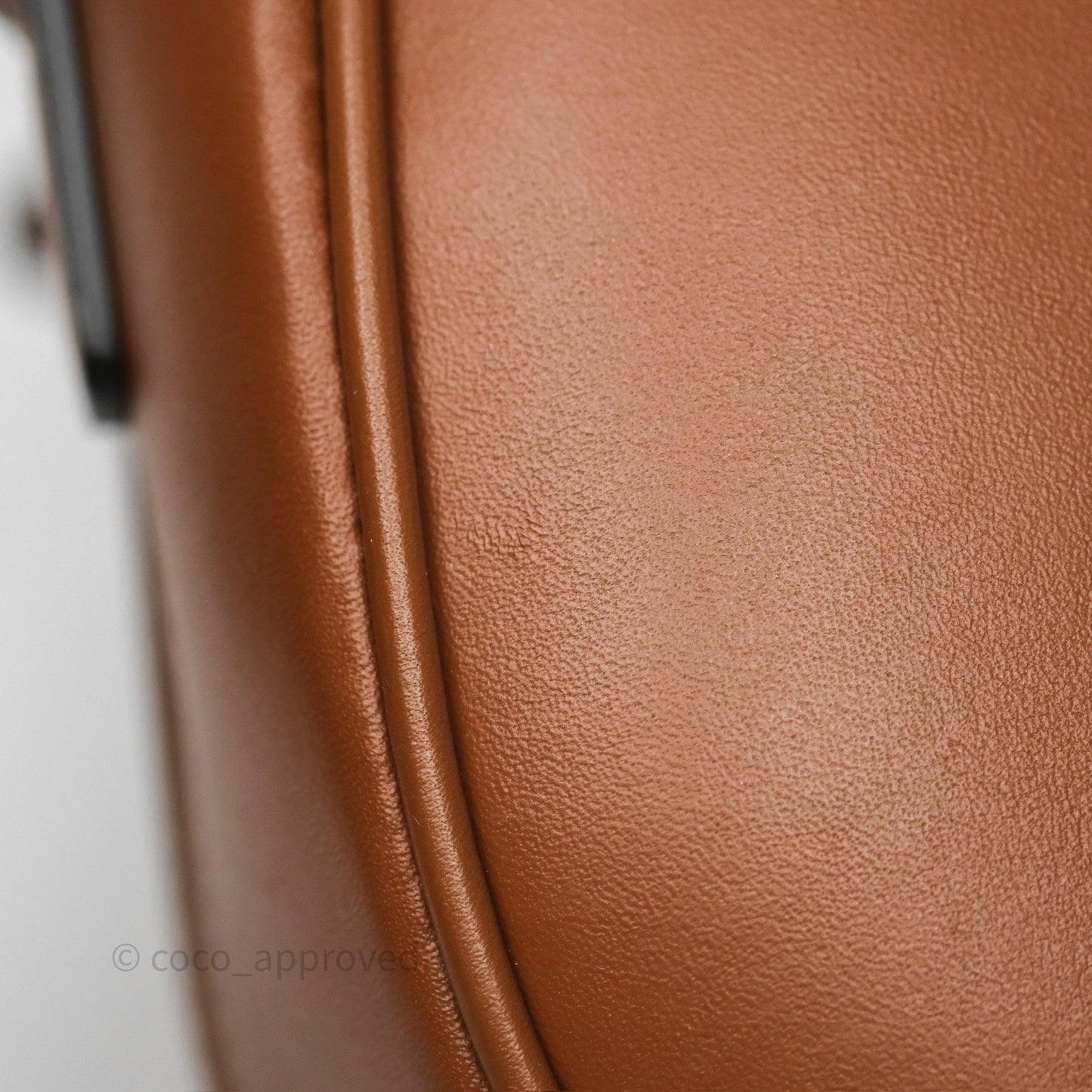 Celine Gold Studs Folco Cuir Triomphe in Smooth Calfskin Tan