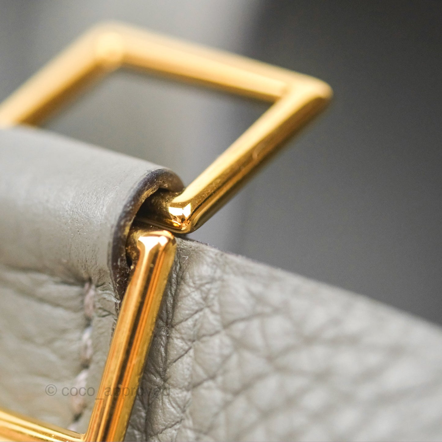 Hermès Picotin Lock 18 Gris Meyer 0L Clemence Gold Hardware