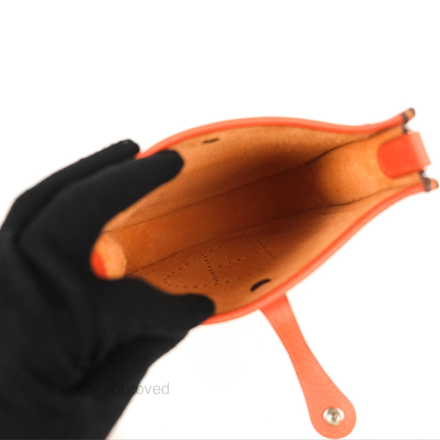 Hermès Mini Evelyne 16 Feu Clemence Palladium Hardware