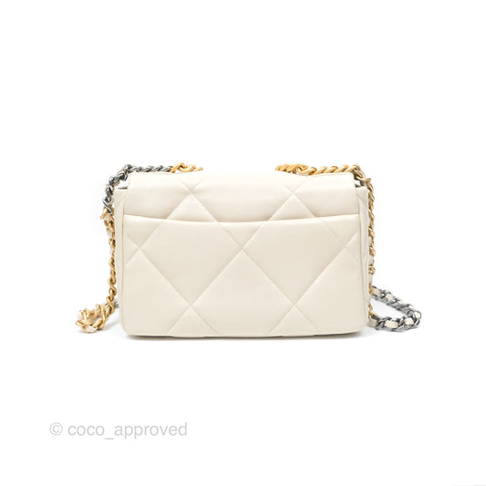 Chanel 19 Small Ivory Mixed Hardware