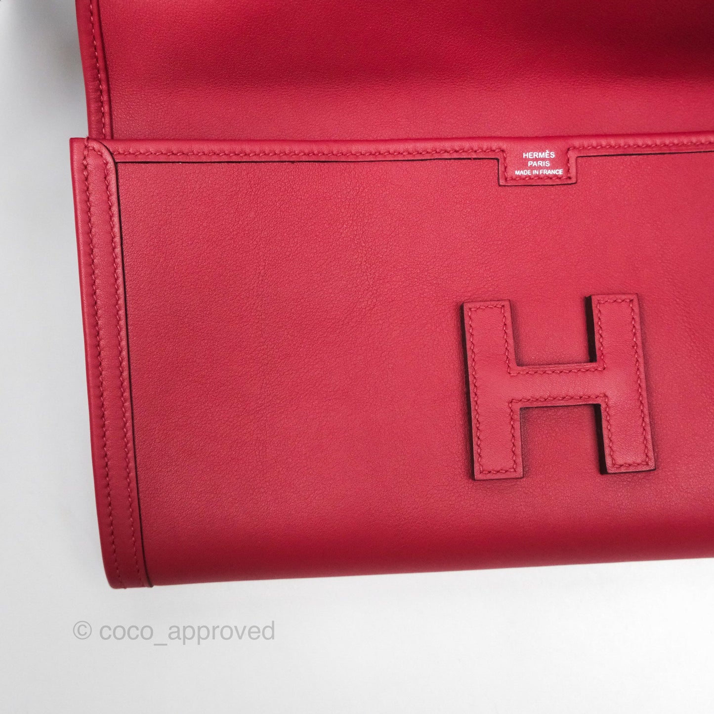 Hermès Jige Elan 29 Clutch Rouge Garance