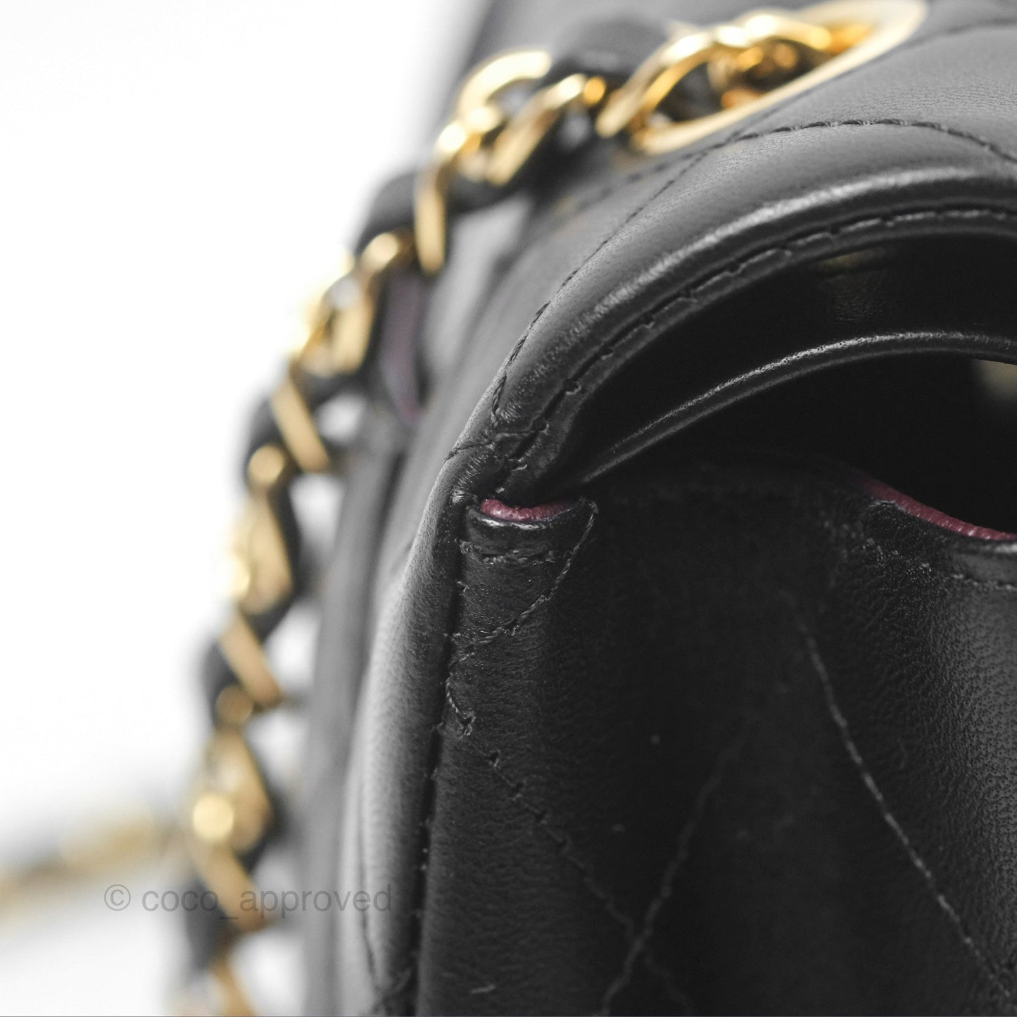 Chanel Small S/M Classic Flap Black Lambskin Gold Hardware