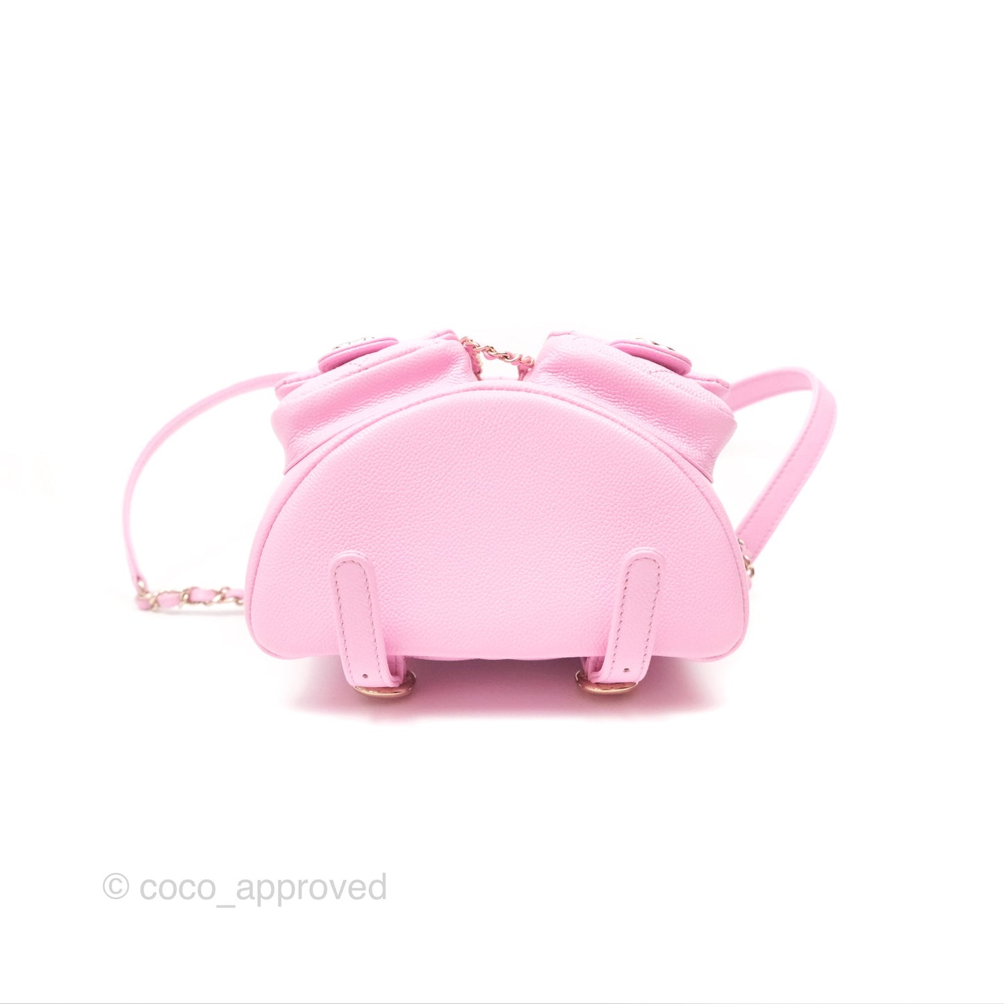Chanel Mini Duma Backpack Pink Caviar Gold Hardware 23P