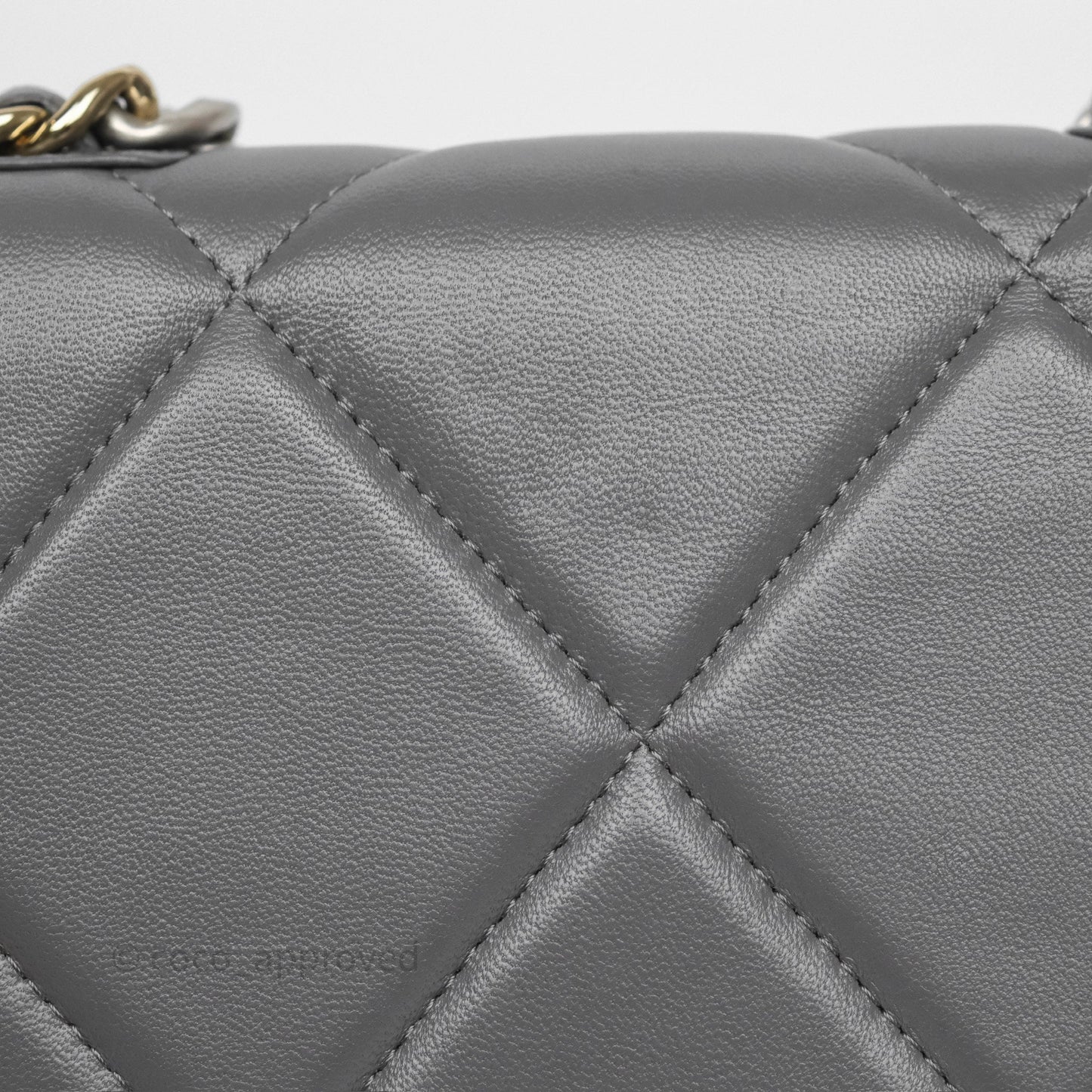Chanel 19 Wallet on Chain WOC Grey Lambskin Mixed Hardware