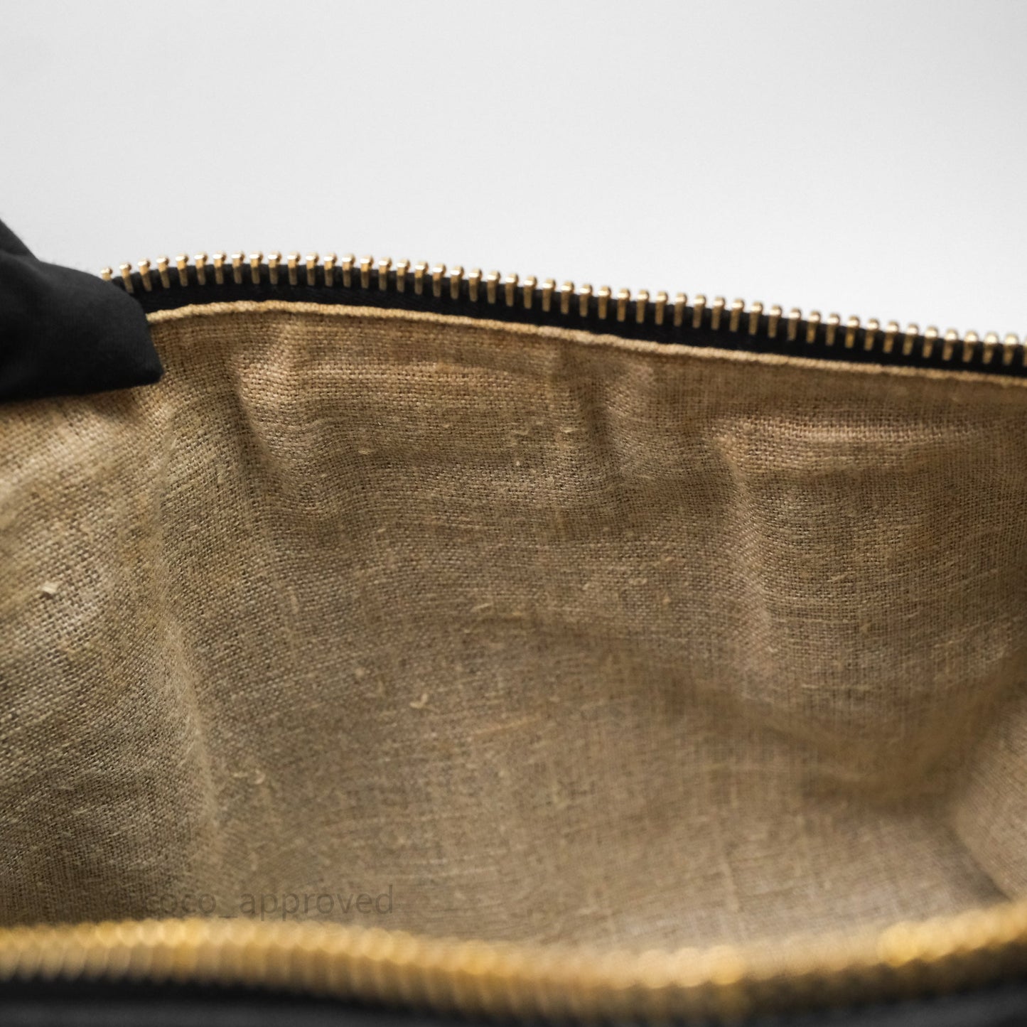 Miu Miu Vitello Tote Bag Black Gold Hardware