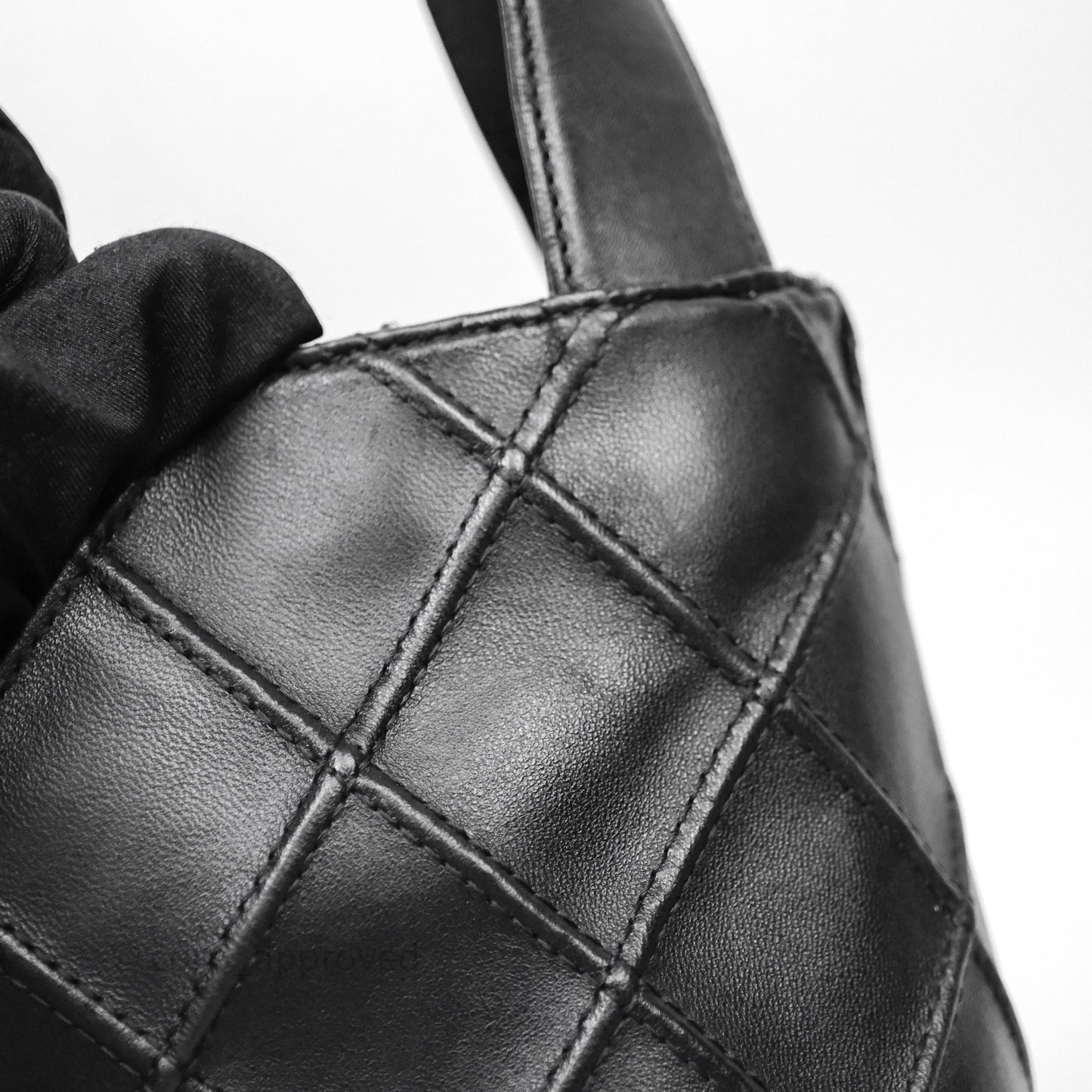 Chanel Vintage Quilted Kelly Waffle Bag Silver Hardware