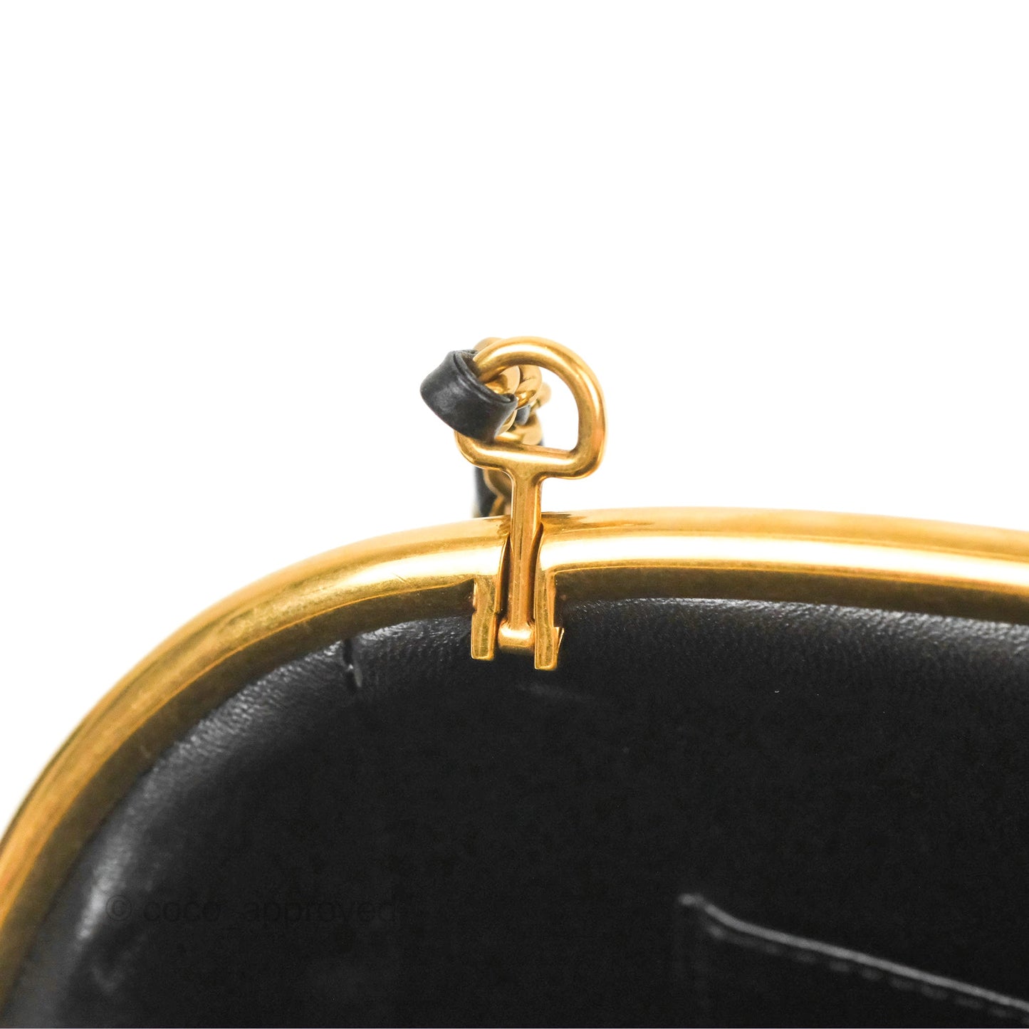 Chanel Paris Rome Colosseum Lock Bag Black Calfskin Antique Gold