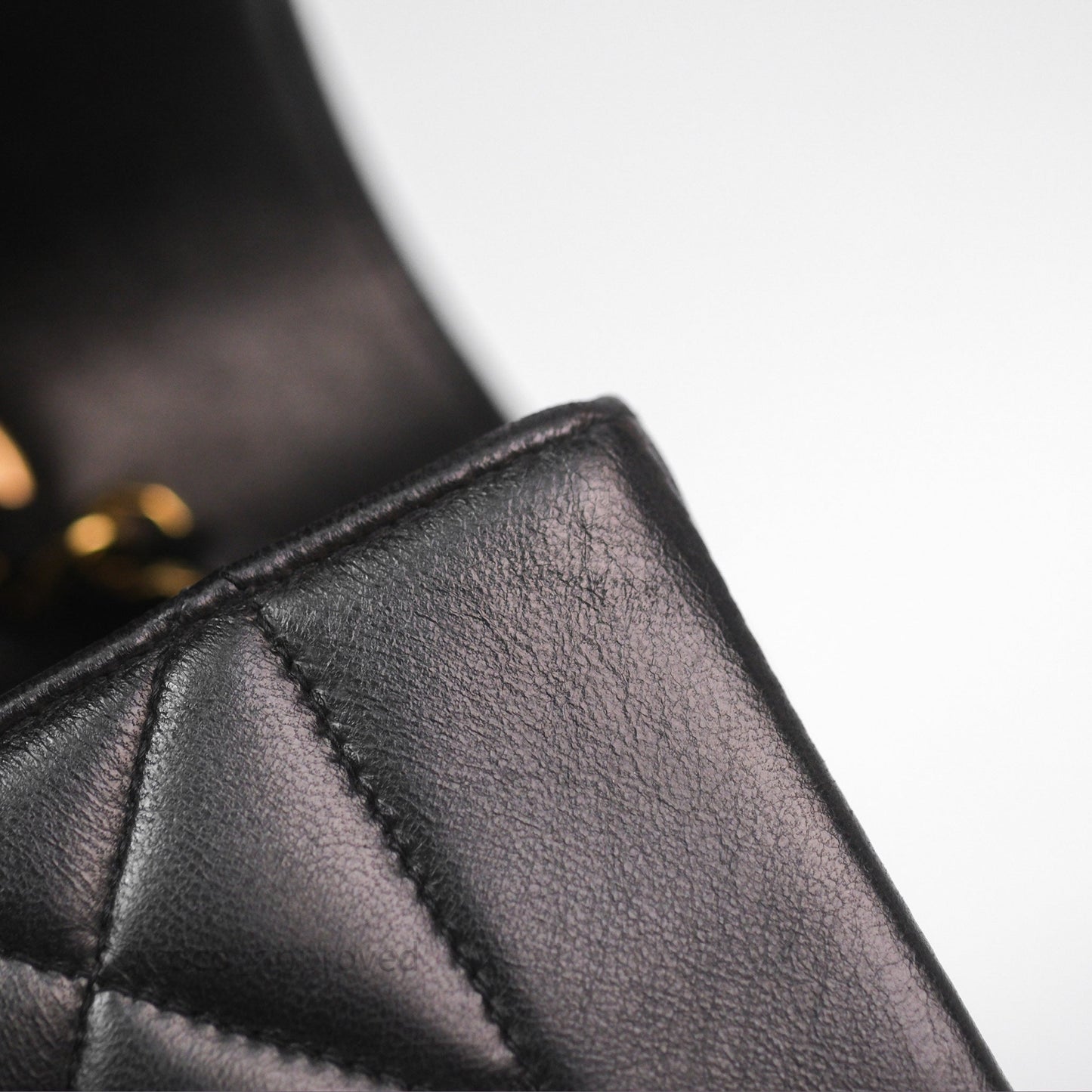 Chanel Vintage Quilted Small Classic Diana Flap Bag Black Lambskin 24K Gold Hardware