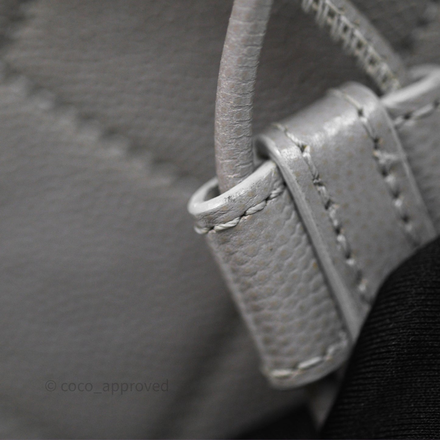 Chanel Drawstring Bucket Bag Grey Grained Calfskin Aged Gold Hardware