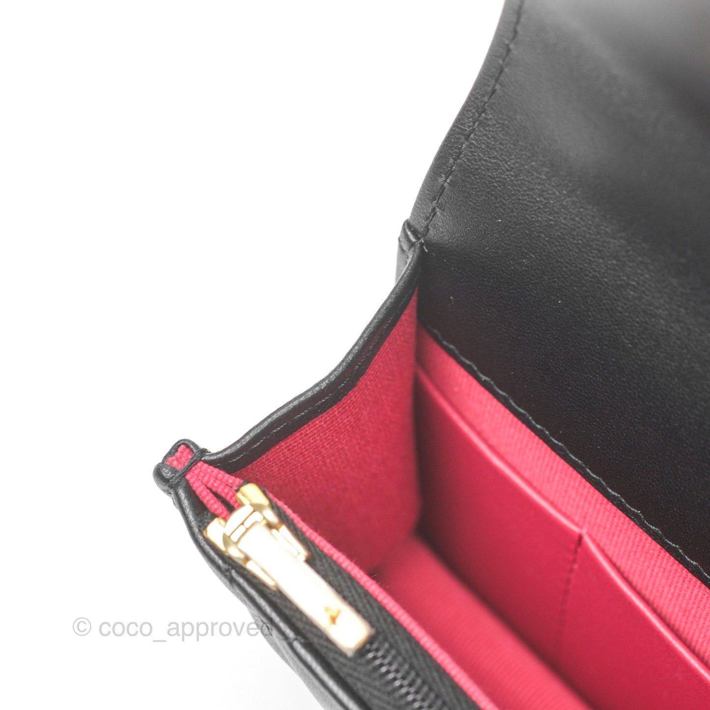 Chanel Mini WOC Phone Holder with Camellia Adjustable Chain Black Lambskin