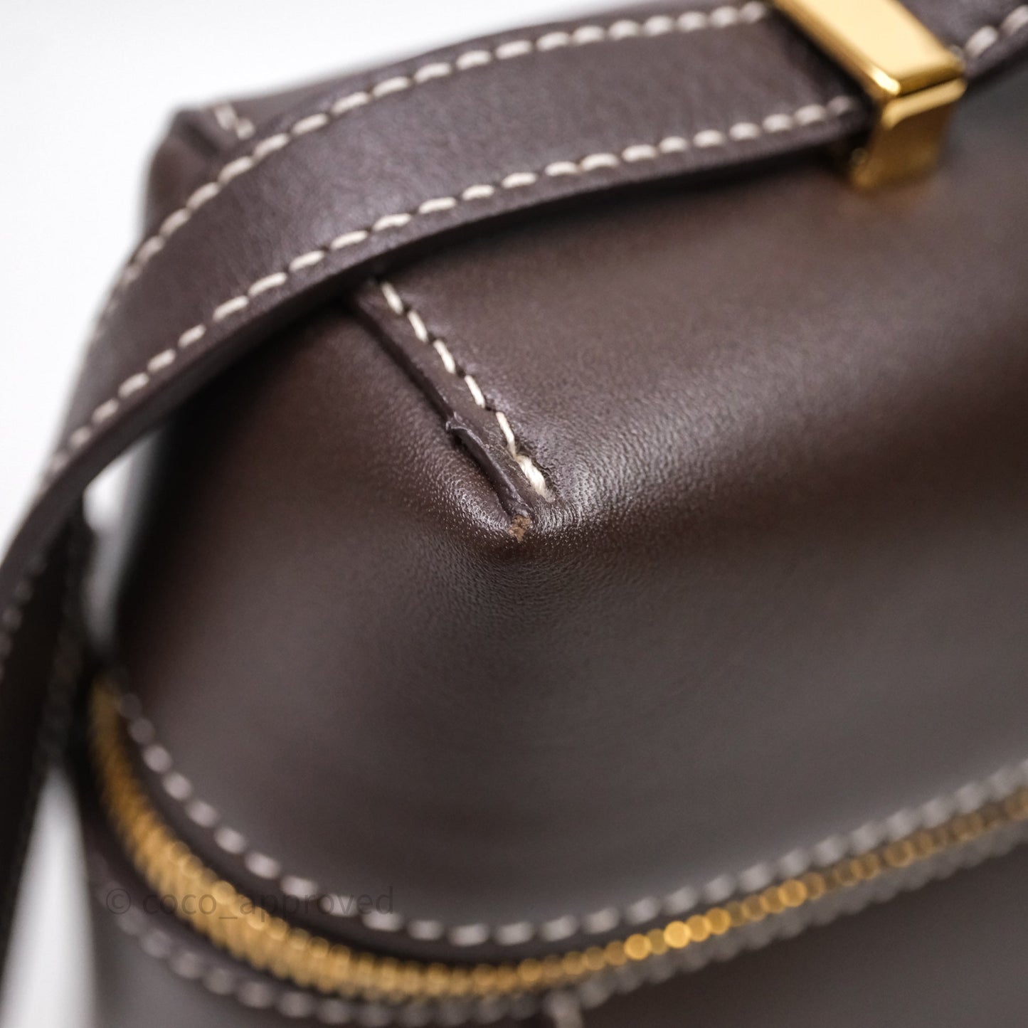 Loro Piana Extra Bag L27 Dark Choco Licorice Smooth Calfskin