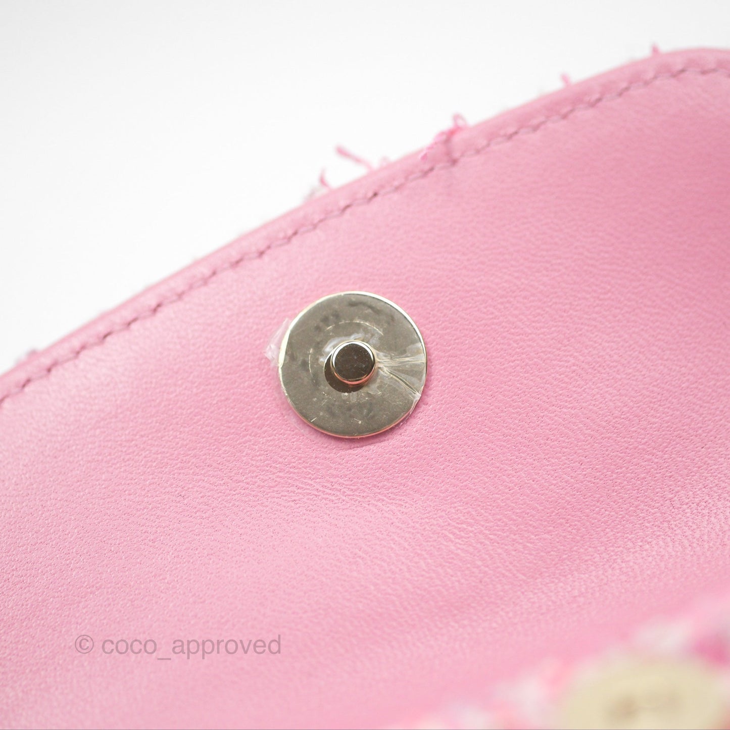 Chanel Classic Mini Backpack Pink Tweed Gold Hardware