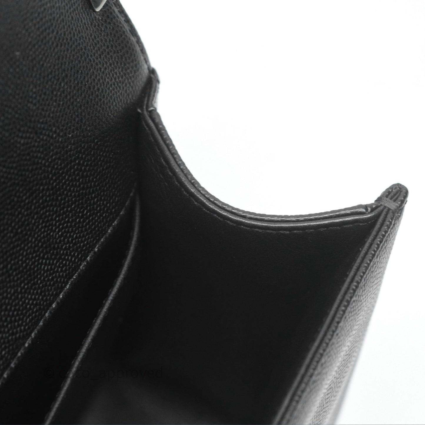 Chanel Medium Boy Quilted Black Caviar Ruthenium Hardware