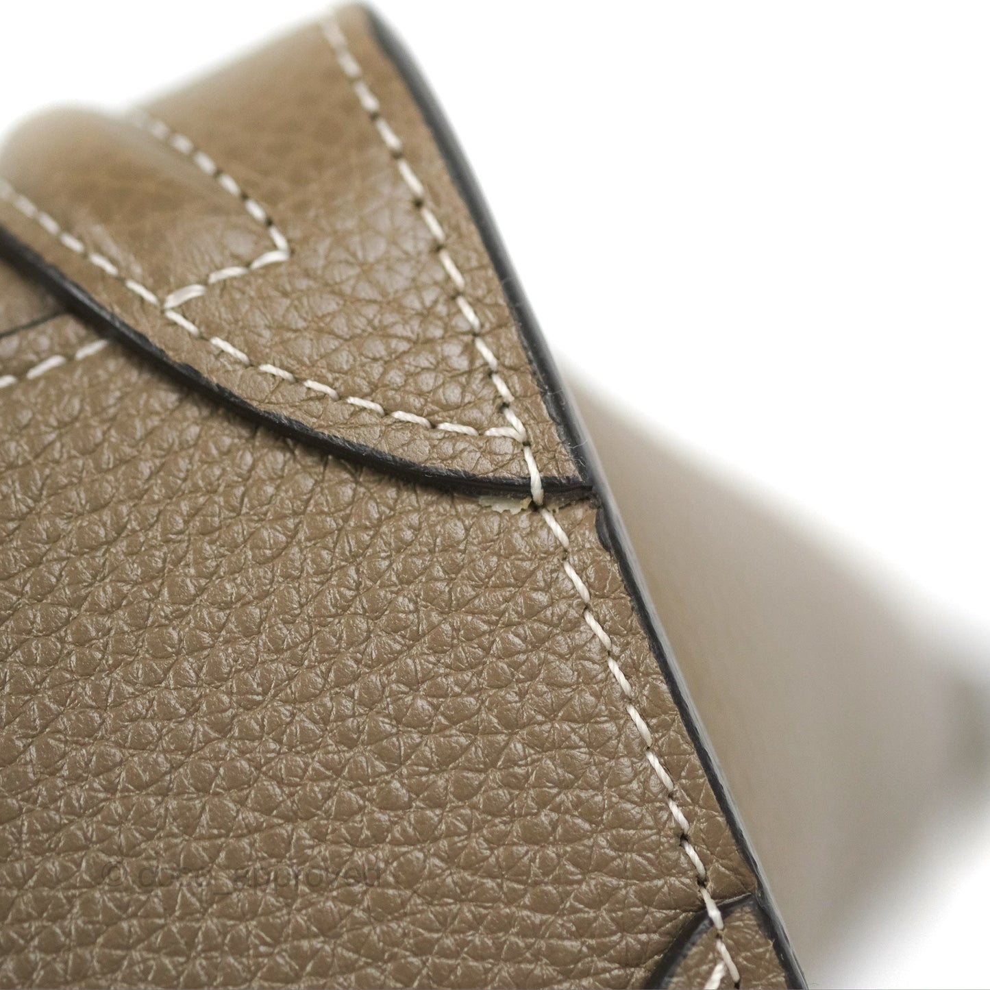 Celine Nano Luggage in Souris Drummed Calfskin