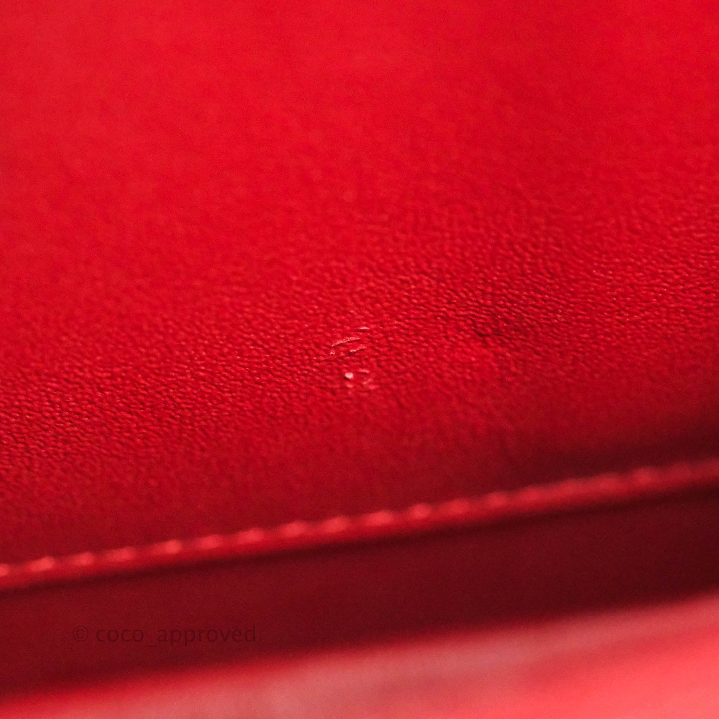 Chanel Classic M/L Medium Double Flap Red Caviar Silver Hardware