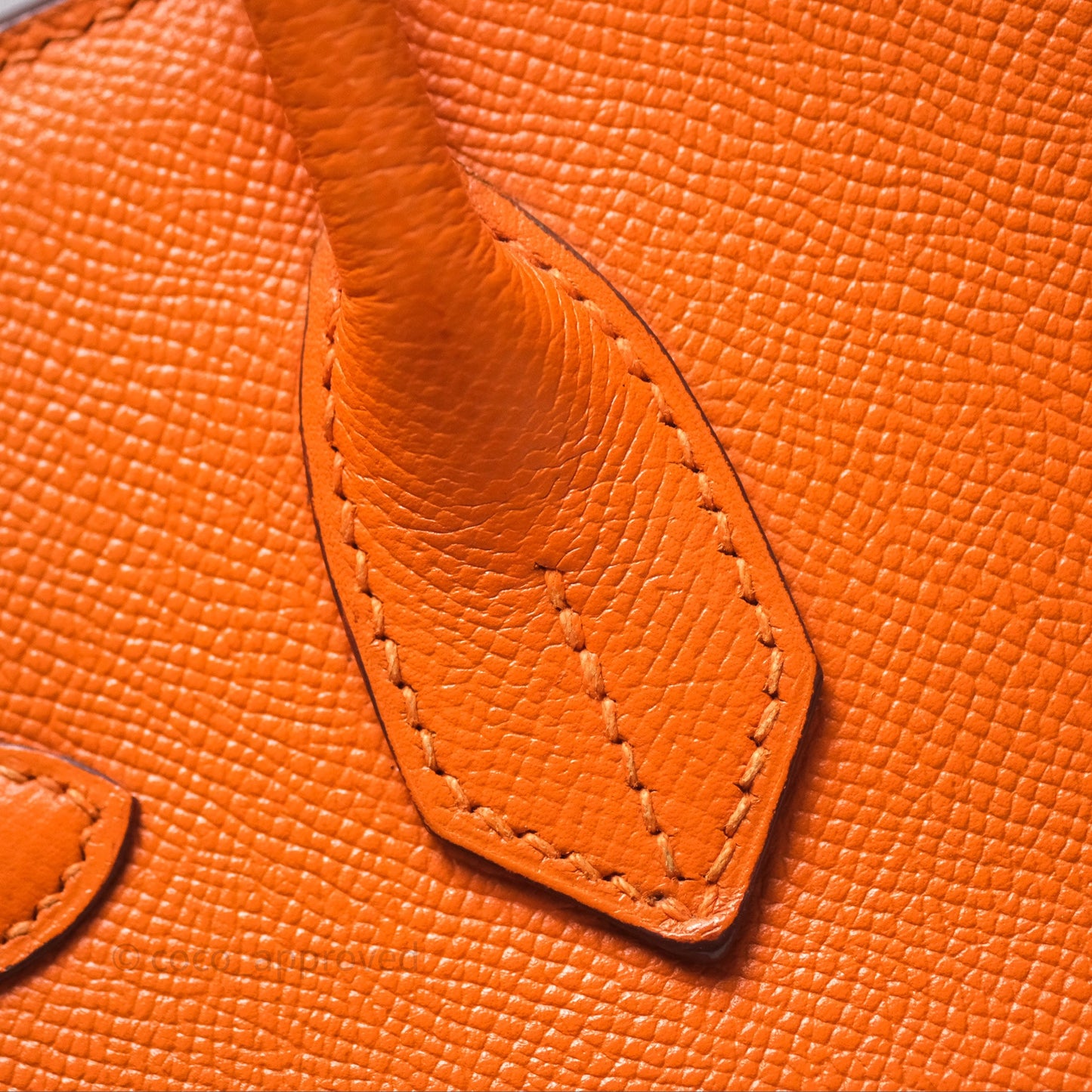 Hermès Birkin 30 Retourne Orange Epsom Palladium Hardware