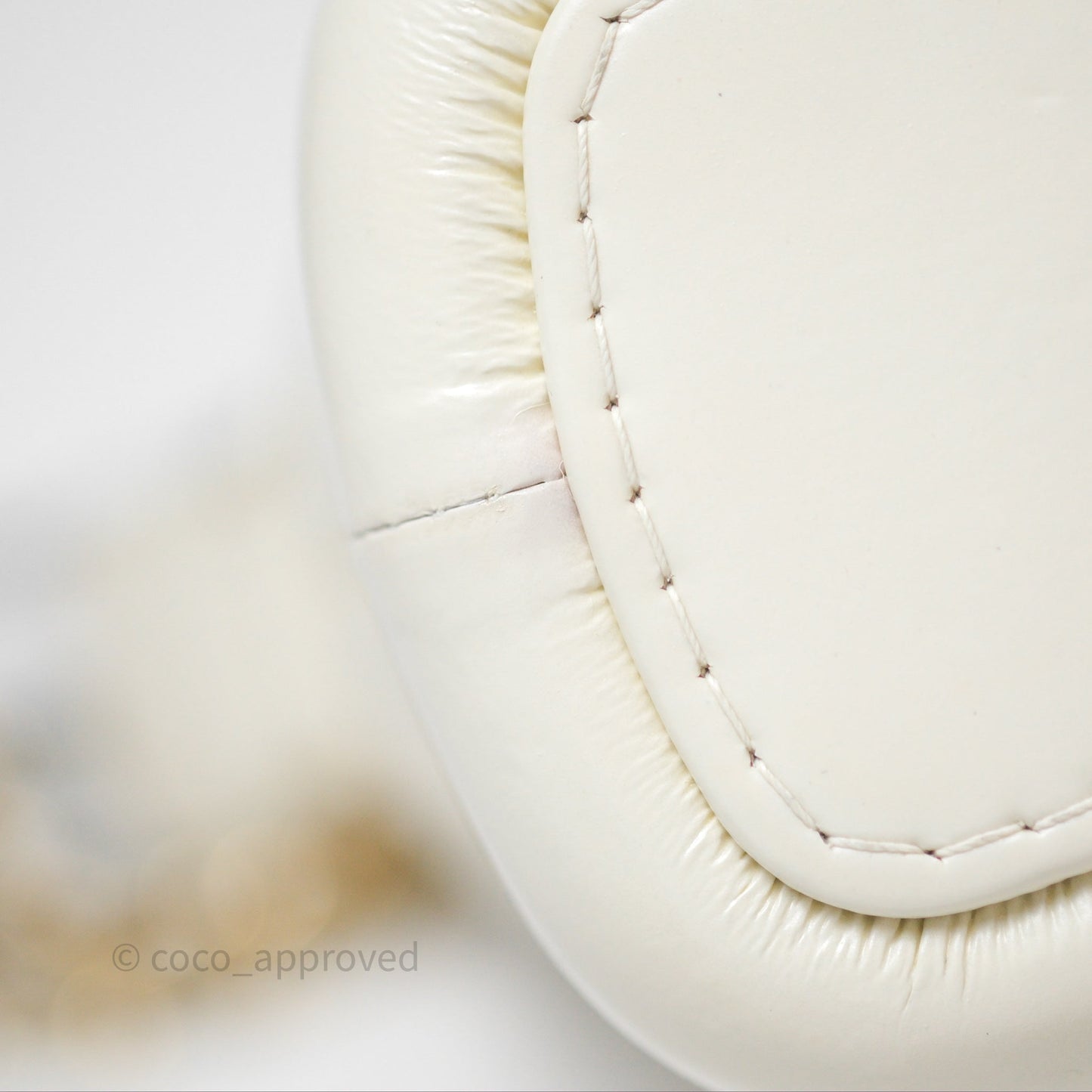 Chanel Small Gabrielle Hobo White Patent Goatskin Mixed Hardware