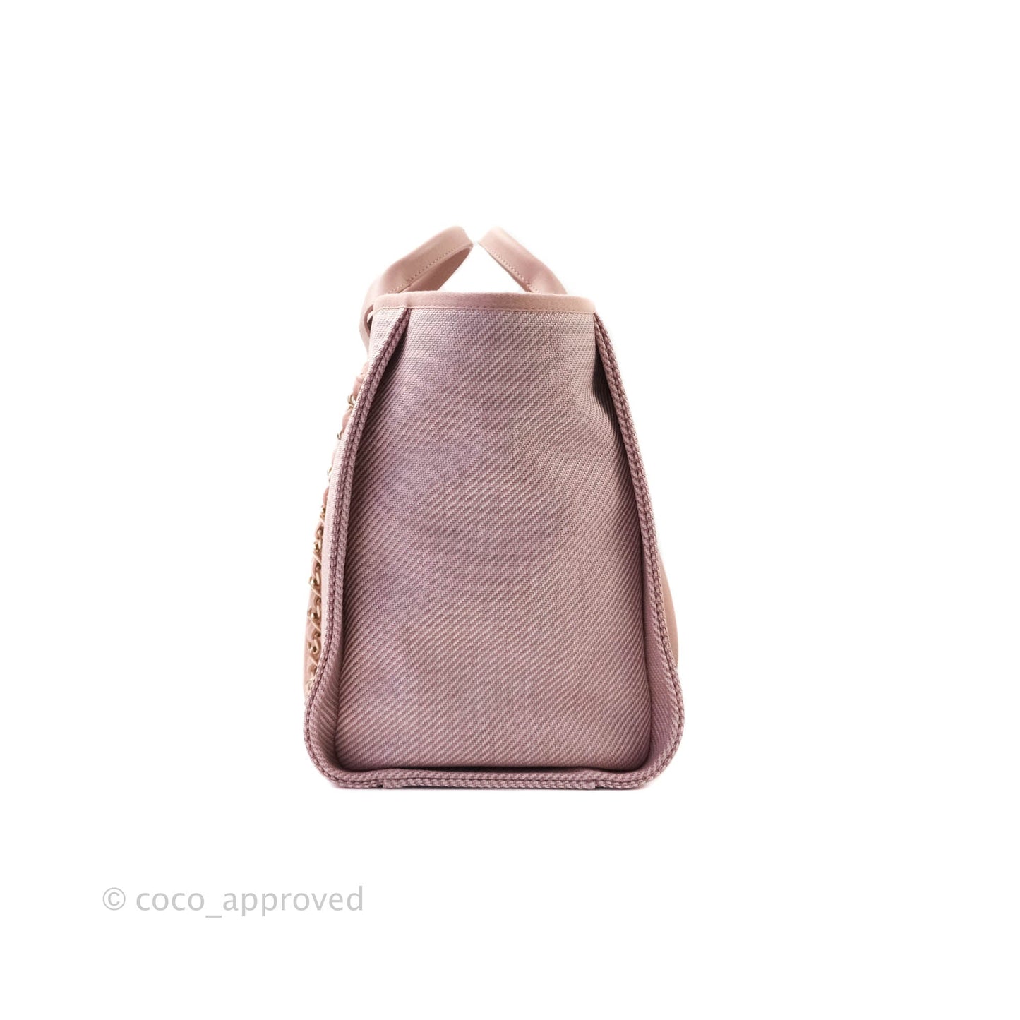 Chanel Large Deauville Pink Canvas 20A