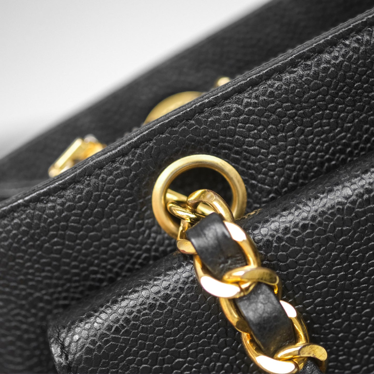 Chanel Vintage Tote Black 24K Gold Hardware
