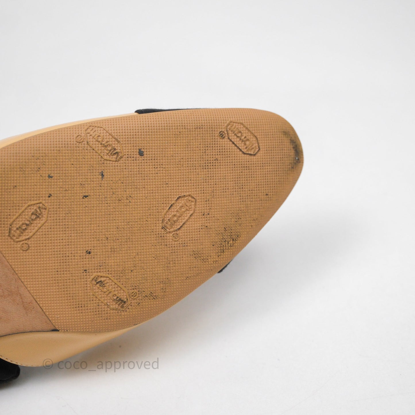 Chanel Classic Slingback Flats Beige Black Size 36