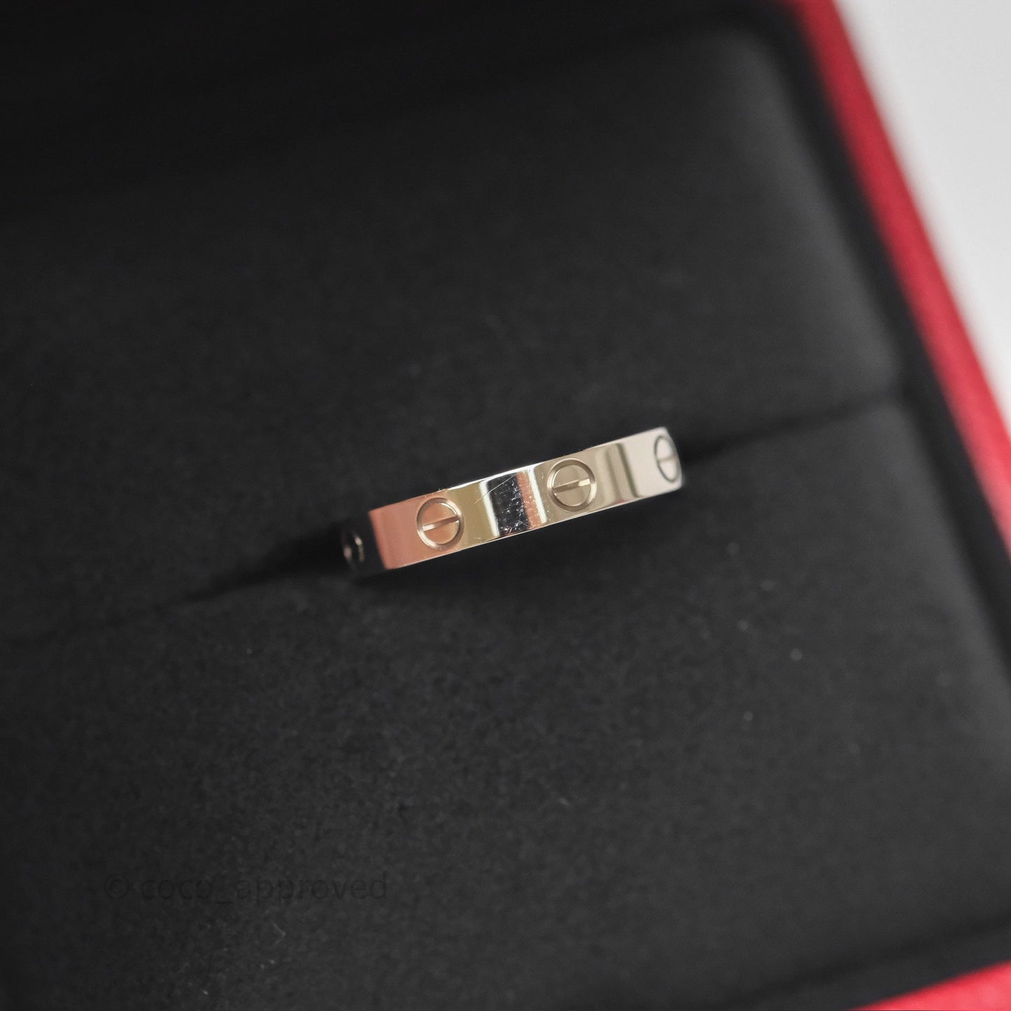 Cartier Love Band Ring Small Model White Gold