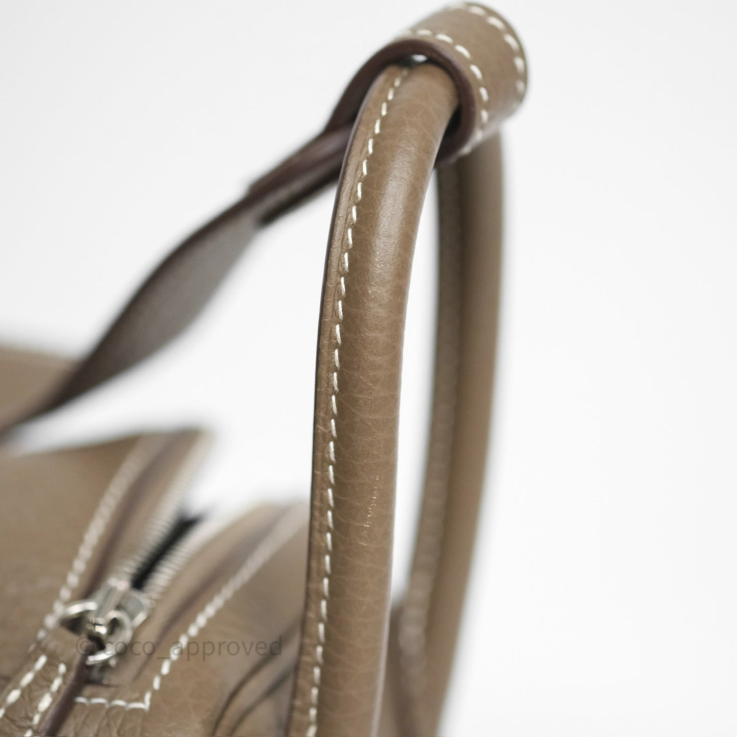 Hermès Mini Lindy 20 Etoupe 18 Clemence Palladium Hardware