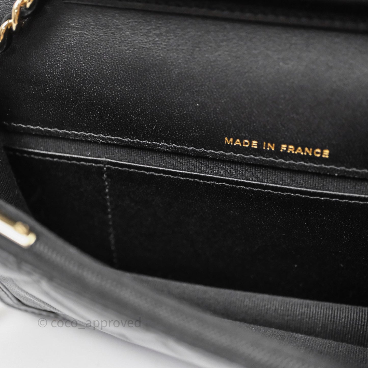 Chanel Mini Flap Bag Black Lambskin Gold Hardware