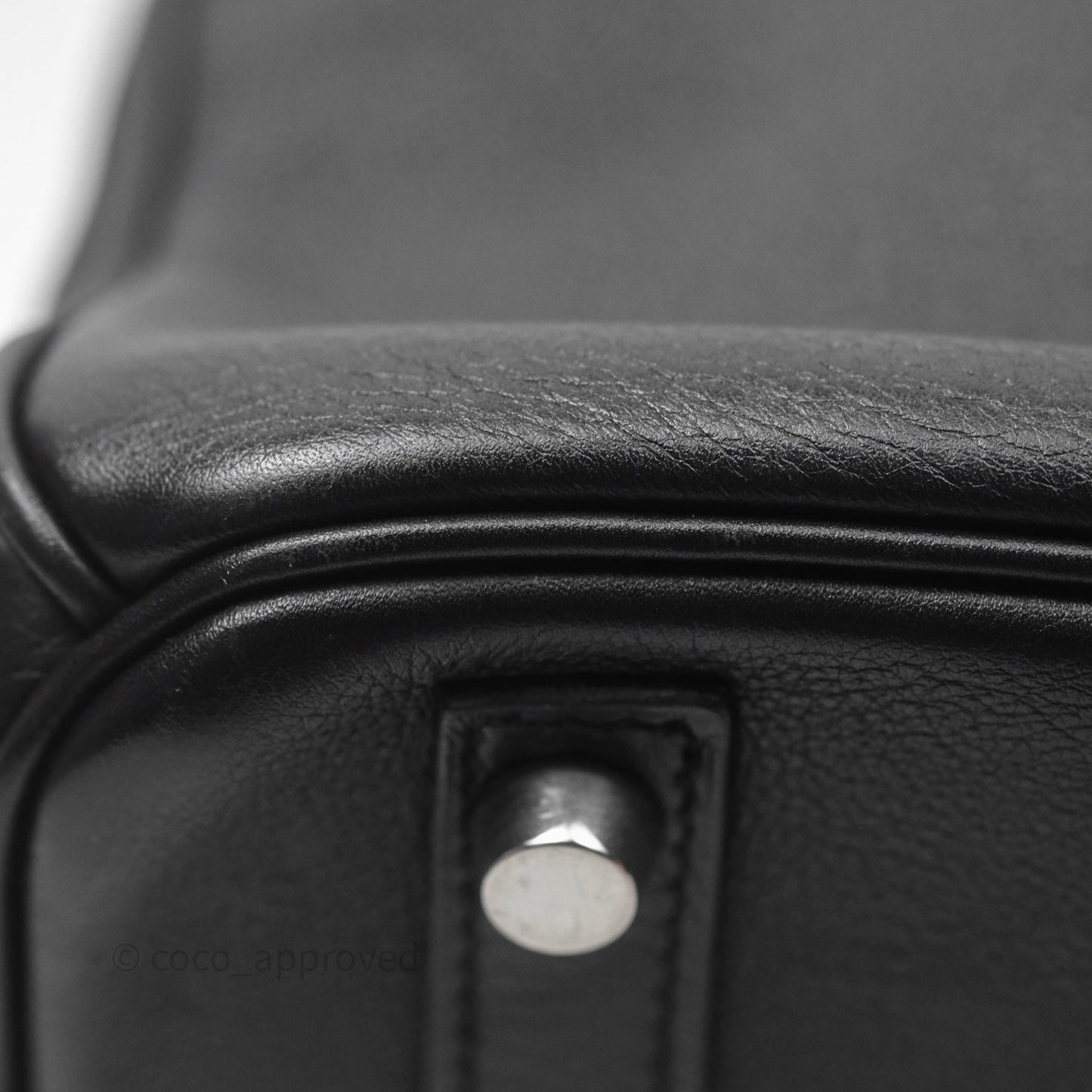 Hermès Birkin 30 Noir 89 Evergrain Palladium Hardware