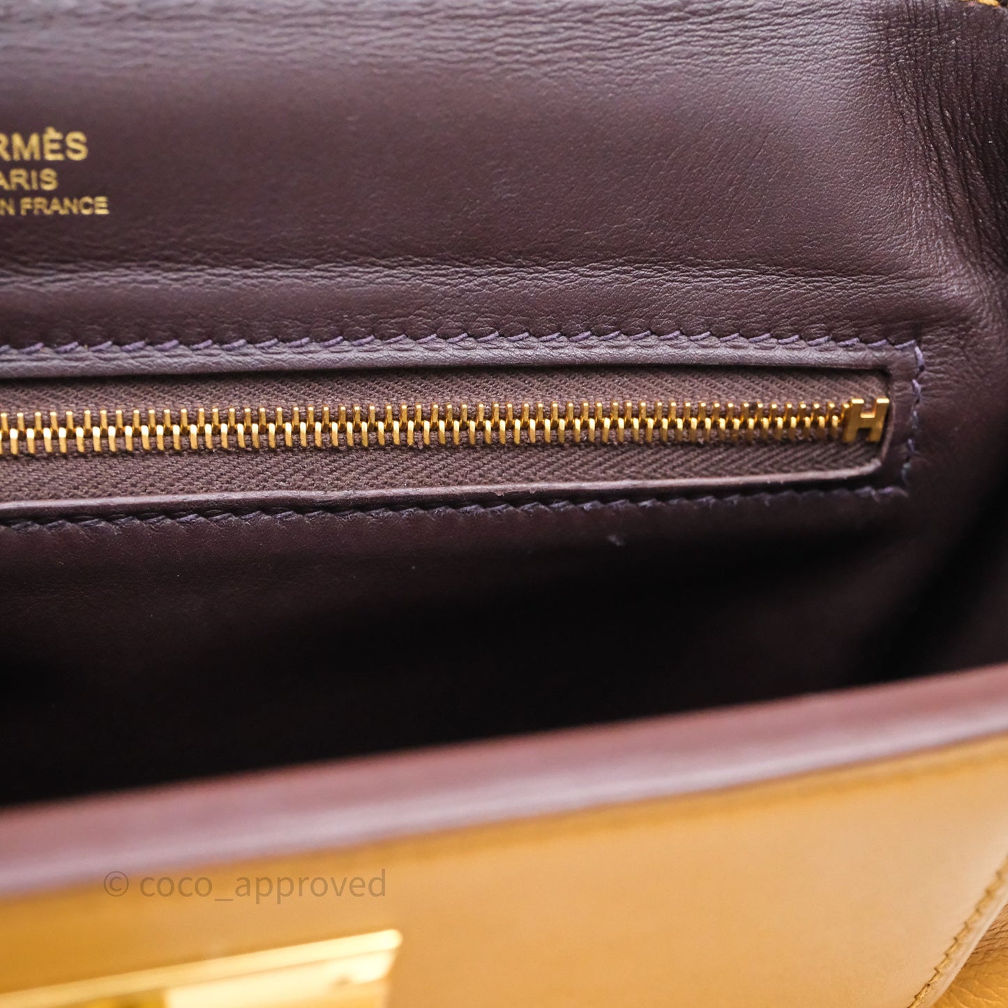 Hermès 24/24 21 Mini Caramel/Sesame/Rouge Sellier Gold Hardware