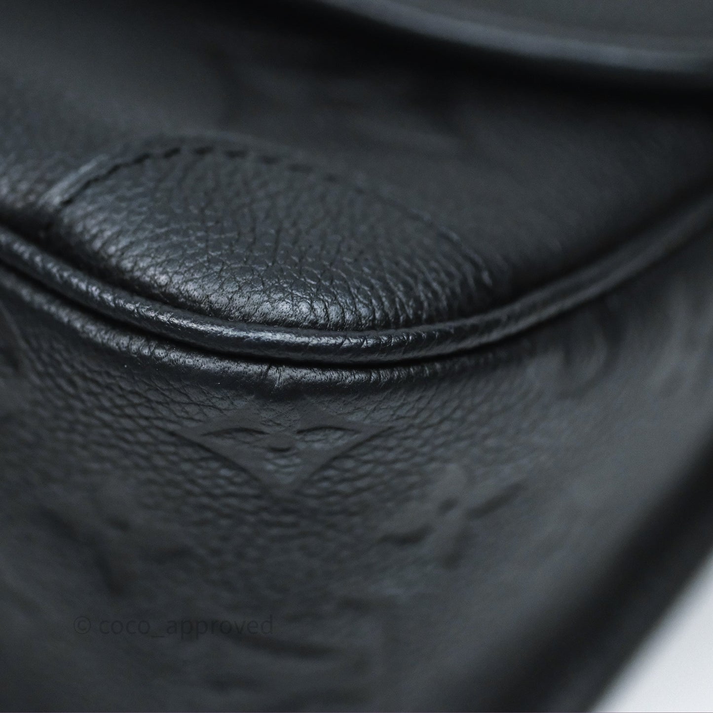 Louis Vuitton Diane Bag Black Monogram Empreinte Leather Gold Hardware