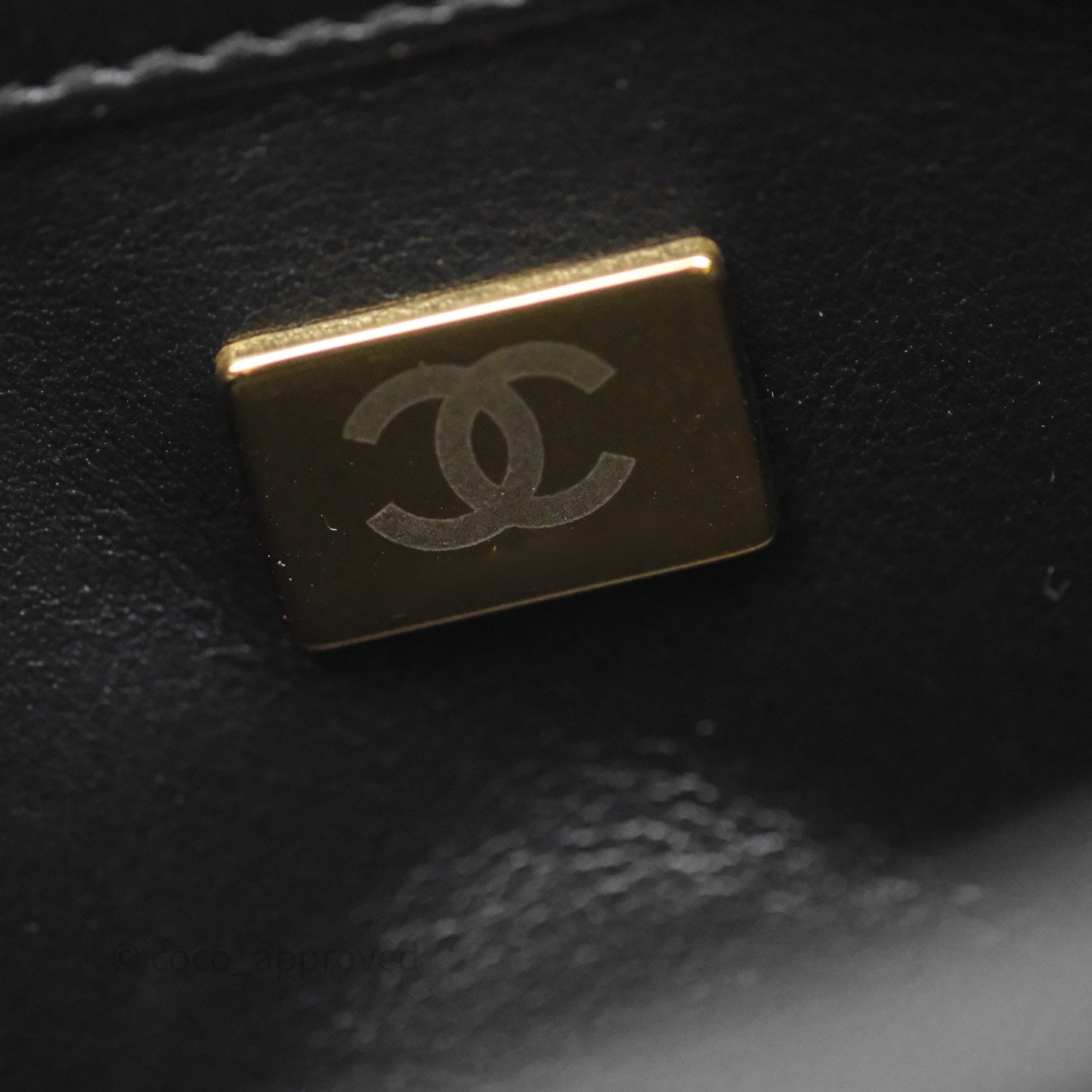 Chanel Quilted Color Match Chain Flap Black Lambskin Gold Hardware